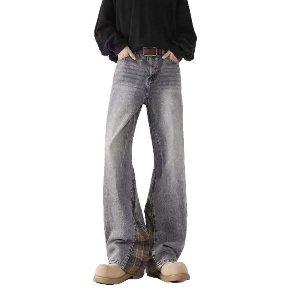 Japanese Brand Retro loose cat whisker slightly flared jeans Size US 32 / EU 48 - 3 Thumbnail
