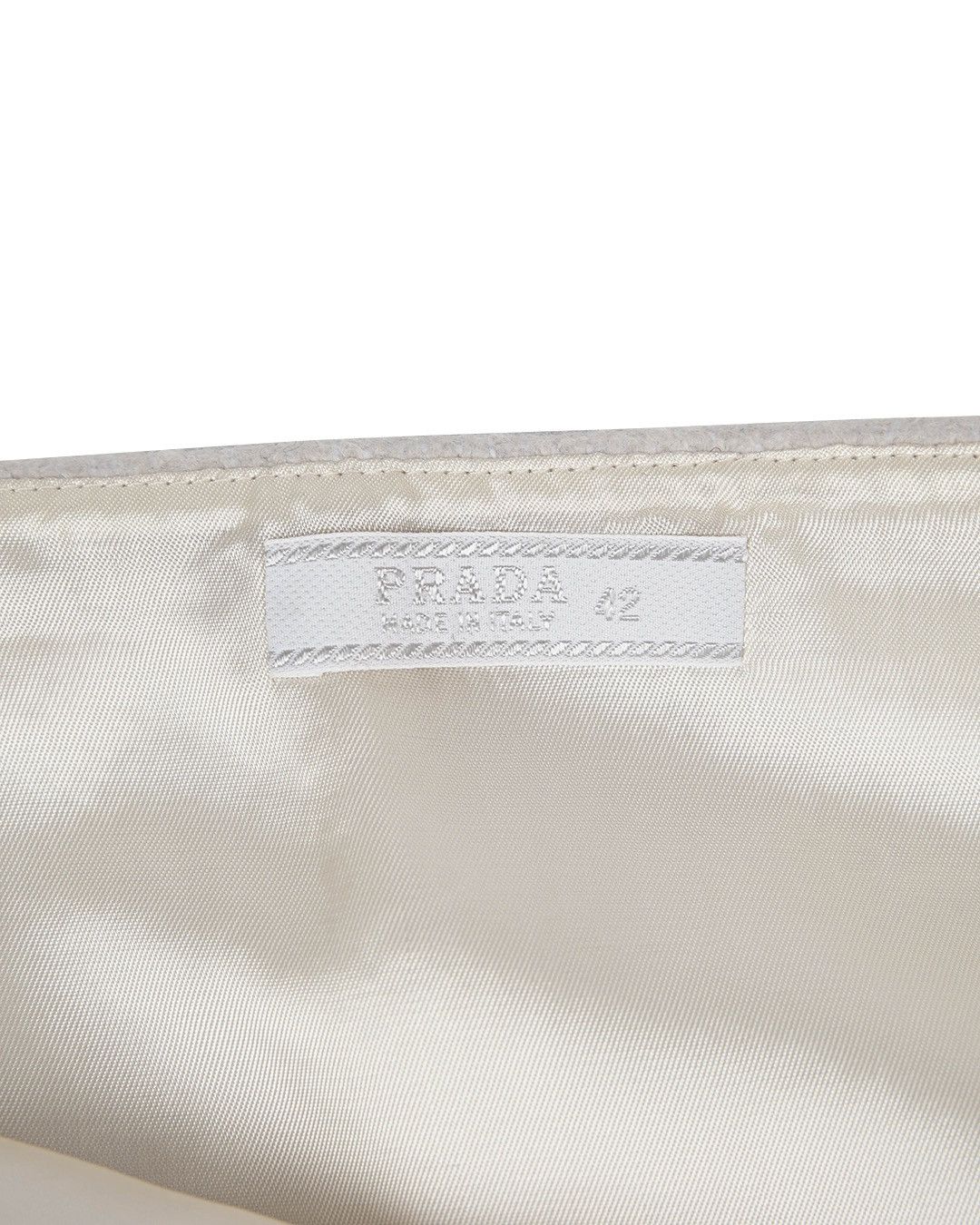 Prada Prada F/W1998 White Wool Skirt Size 28" / US 6 / IT 42 - 4 Thumbnail