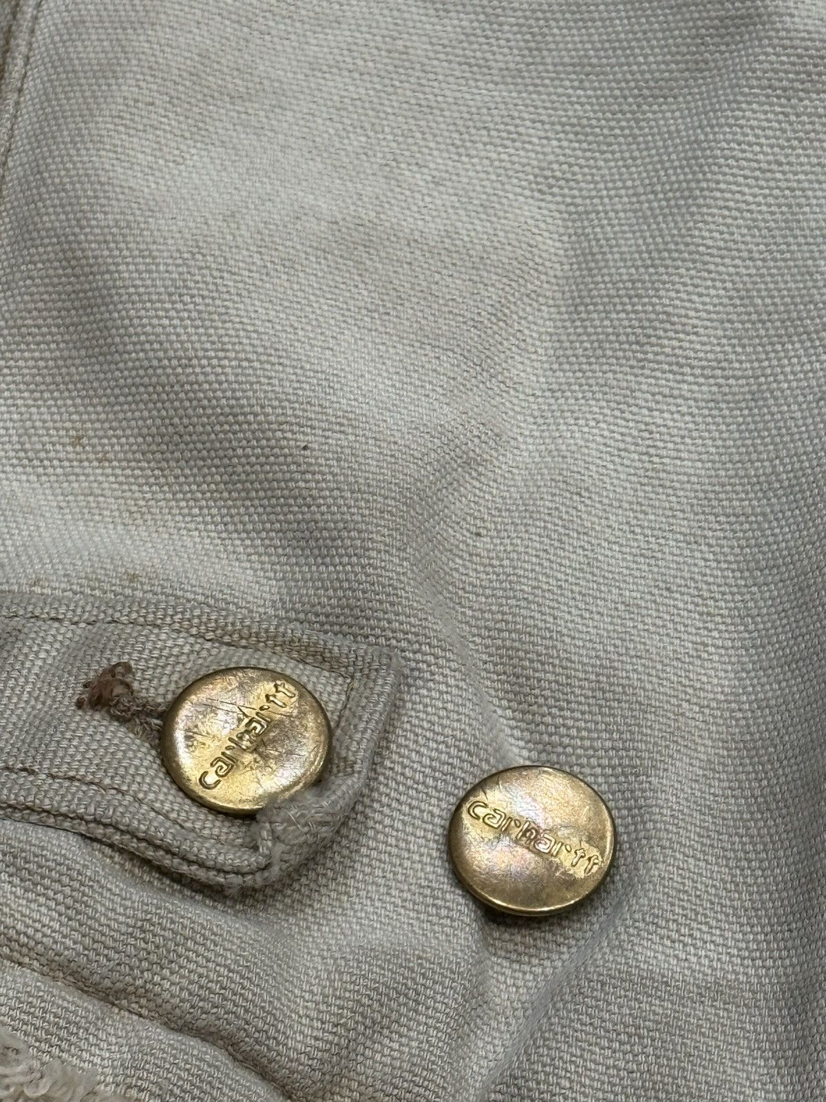 Carhartt Vintage 80s Carhartt Detroit Style Jacket (Thrashed) Size US L / EU 52-54 / 3 - 17 Thumbnail
