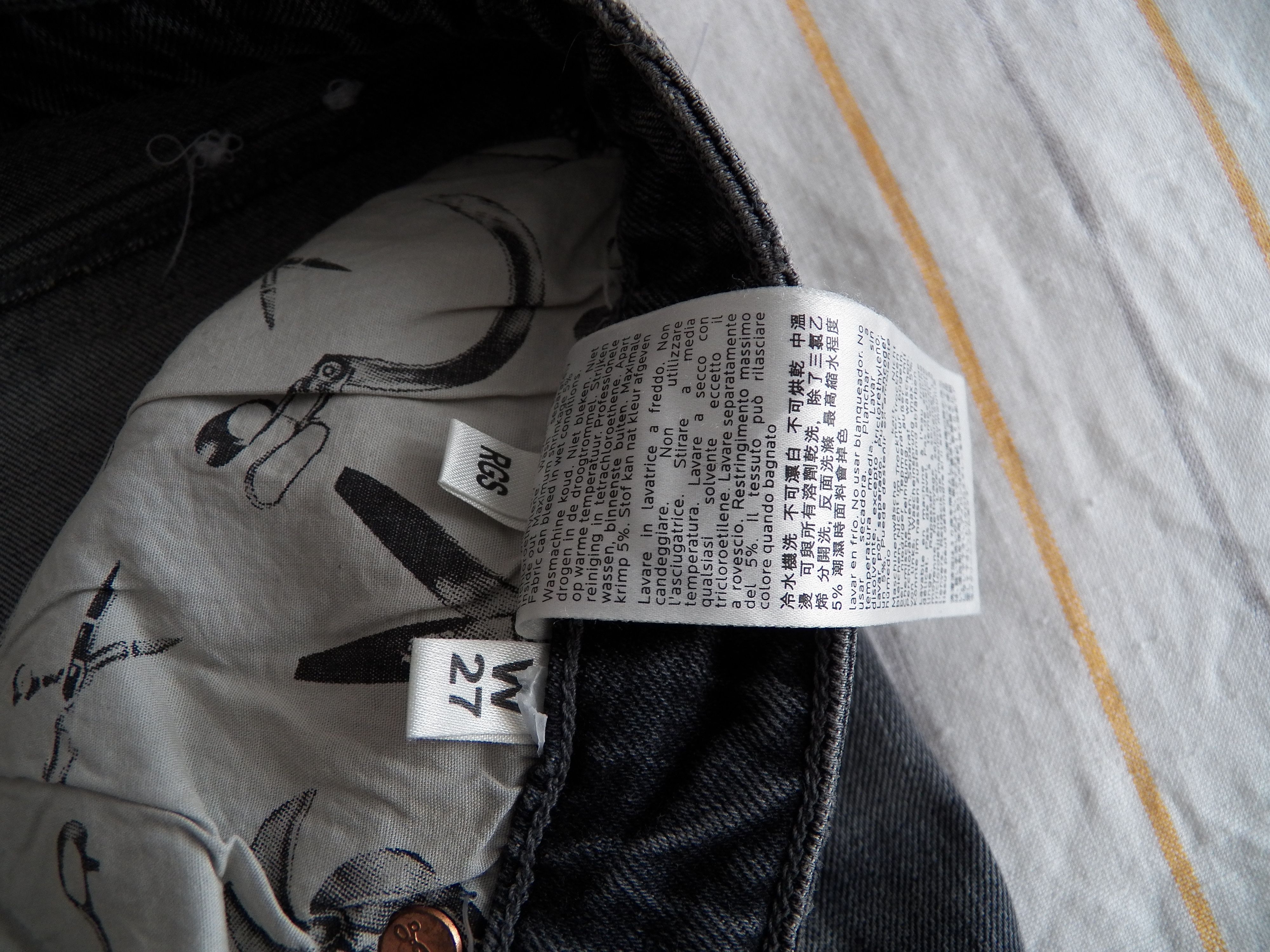 DENHAM Denham Point Girlfriend Fit Jeans W27 L32 Grey Distressed Size 27" / US 4 / IT 40 - 5 Thumbnail