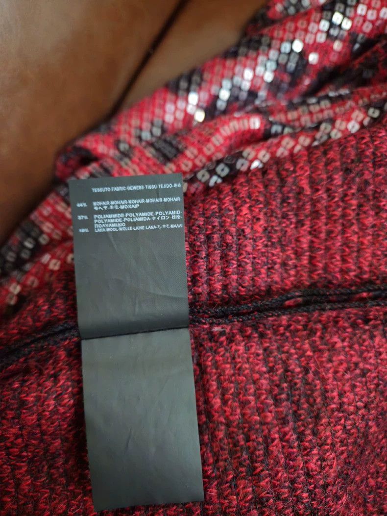 Saint Laurent Paris Red Leopard Wool Sweater by Saint Laurent-2505 Size US S / EU 44-46 / 1 - 9 Thumbnail