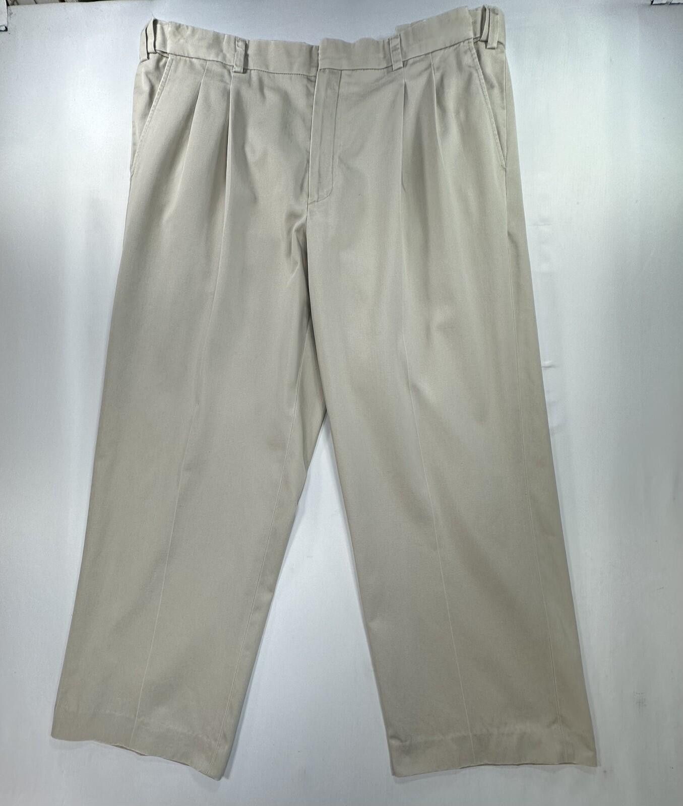 L.L. Bean LL Bean 100% Cotton Comfort Waist Chinos Brown Mens 40/28 Size US 40 / EU 56 - 1 Thumbnail