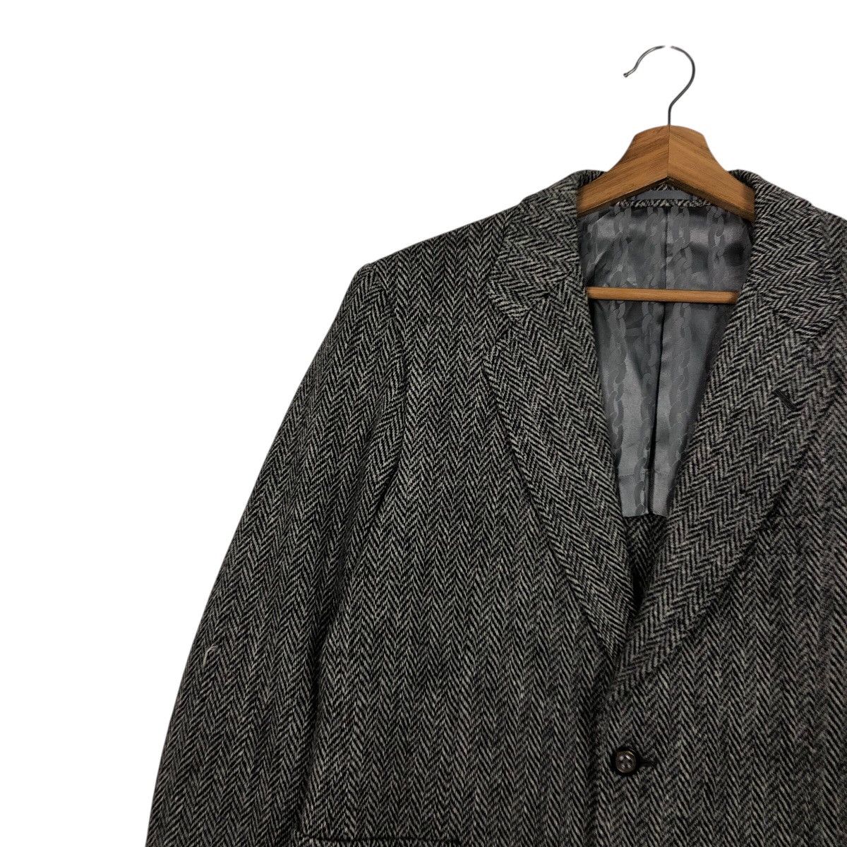 Harris Tweed 📌Vintage Wool Herringbone Jacket Harris Tweed Double Breast Size US M / EU 48-50 / 2 - 9 Thumbnail
