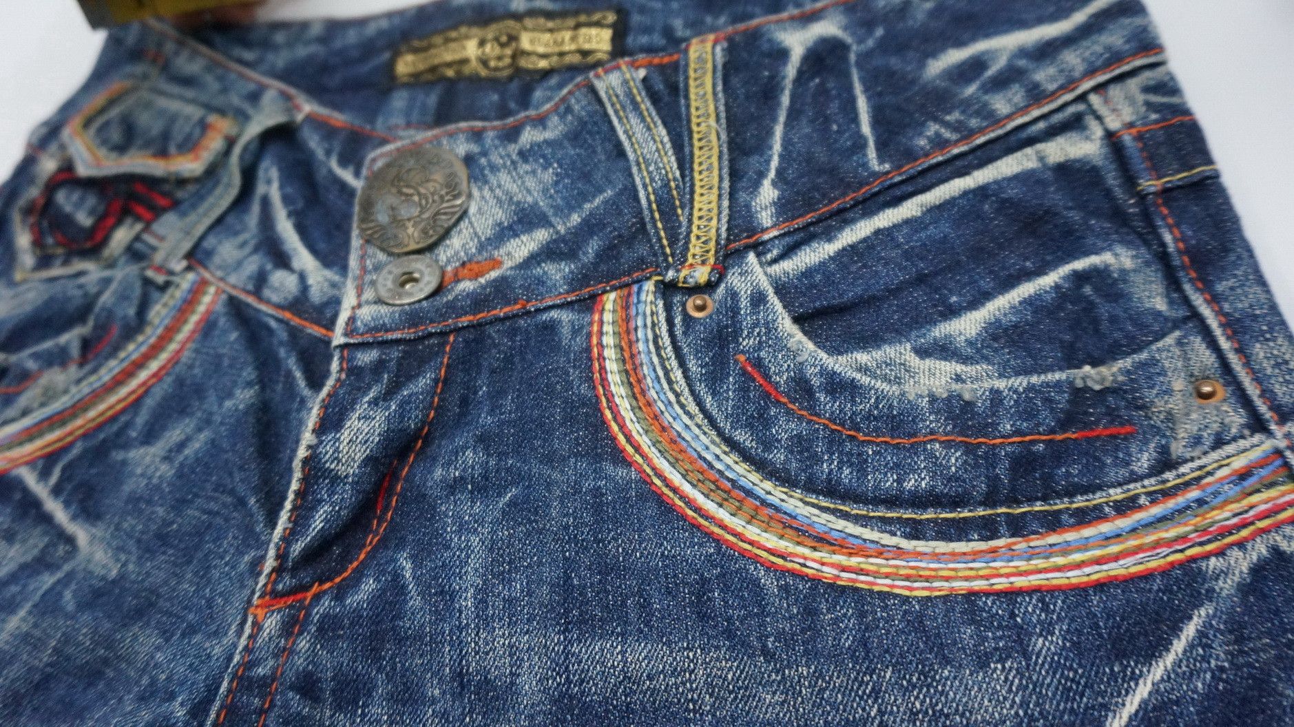 Vintage 🔥STUDIO RED PEPPER Vintage Wide Leg Flared Low rise Jeans Size US 29 - 13 Thumbnail
