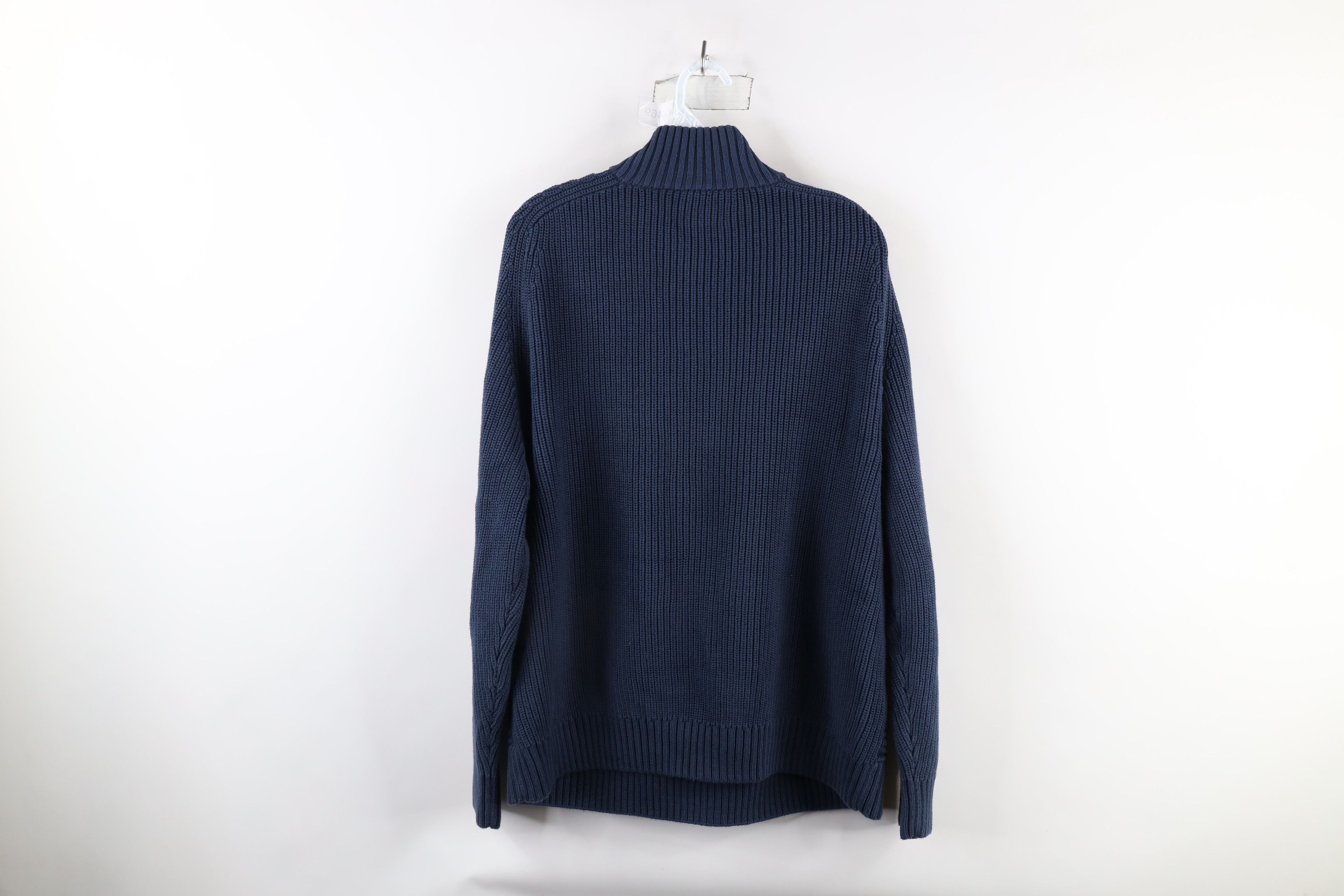 Duluth Trading Company × Vintage Duluth Trading Co Burly Retirement Button Mock Neck Sweater Size US L / EU 52-54 / 3 - 6 Thumbnail