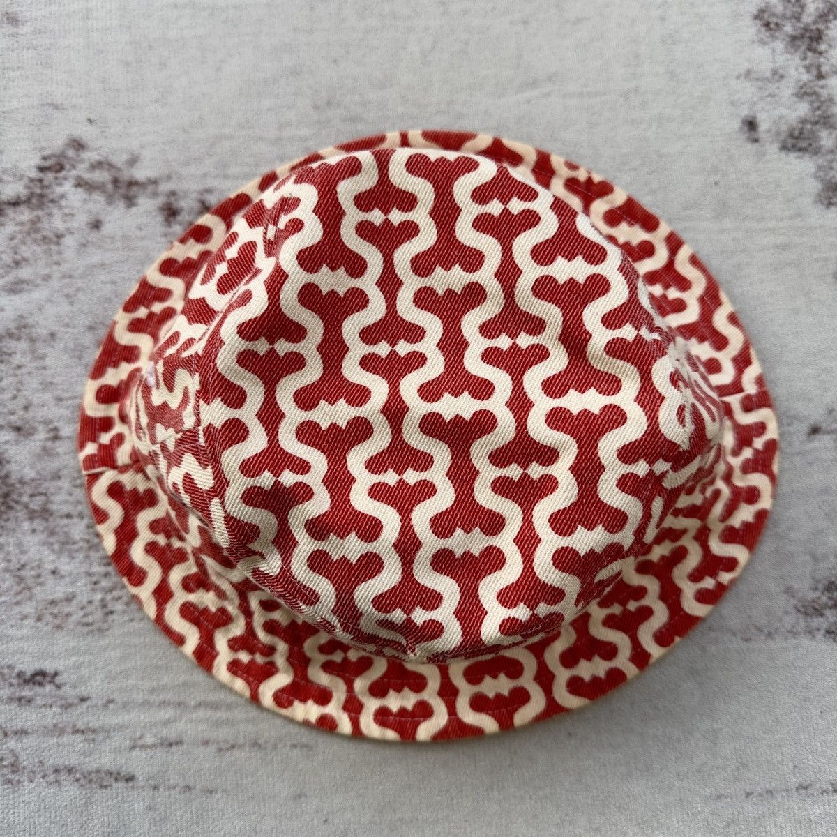 Supreme SUPREME TWILL CRUSHER RED MONOGRAM BUCKET HAT Size ONE SIZE - 3 Thumbnail