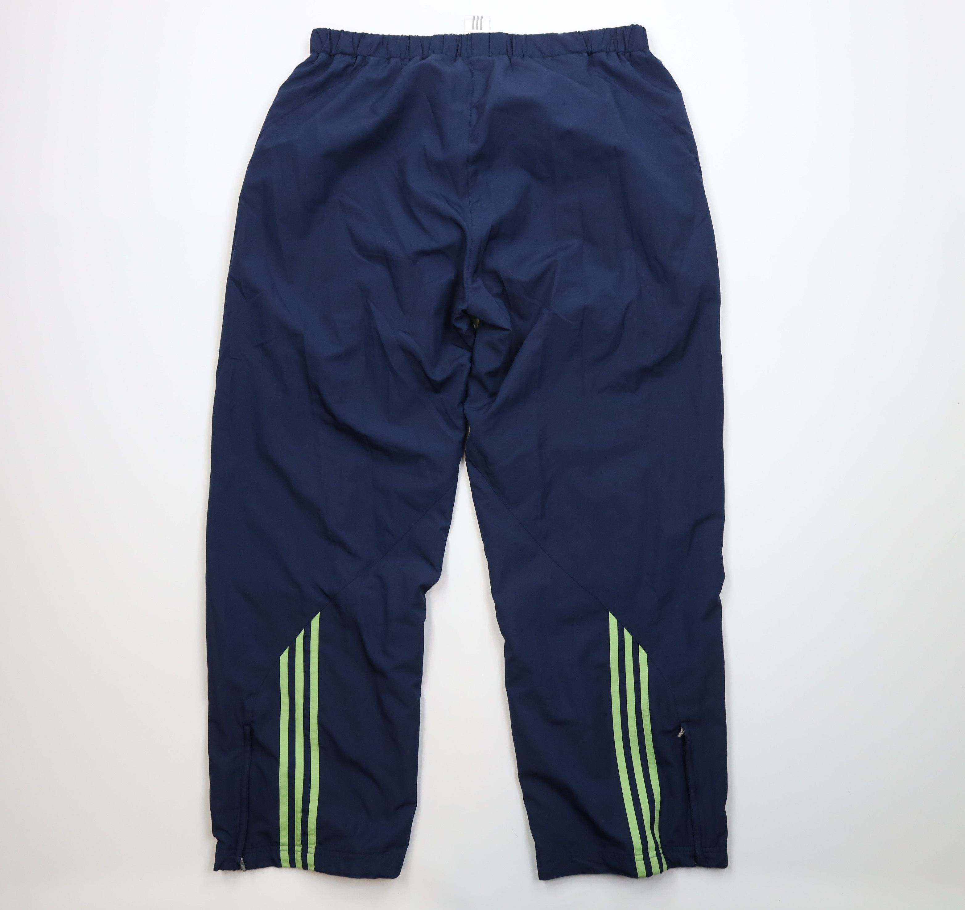 Adidas Vintage 90s Y2K Adidas Lined Wide Leg Windbreaker Pants Size 36" / US 14 / IT 50 - 9 Thumbnail