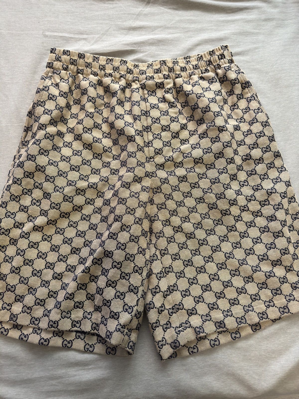 Gucci Gucci GG linen blend canvas shorts Size US 30 / EU 46 - 2 Thumbnail