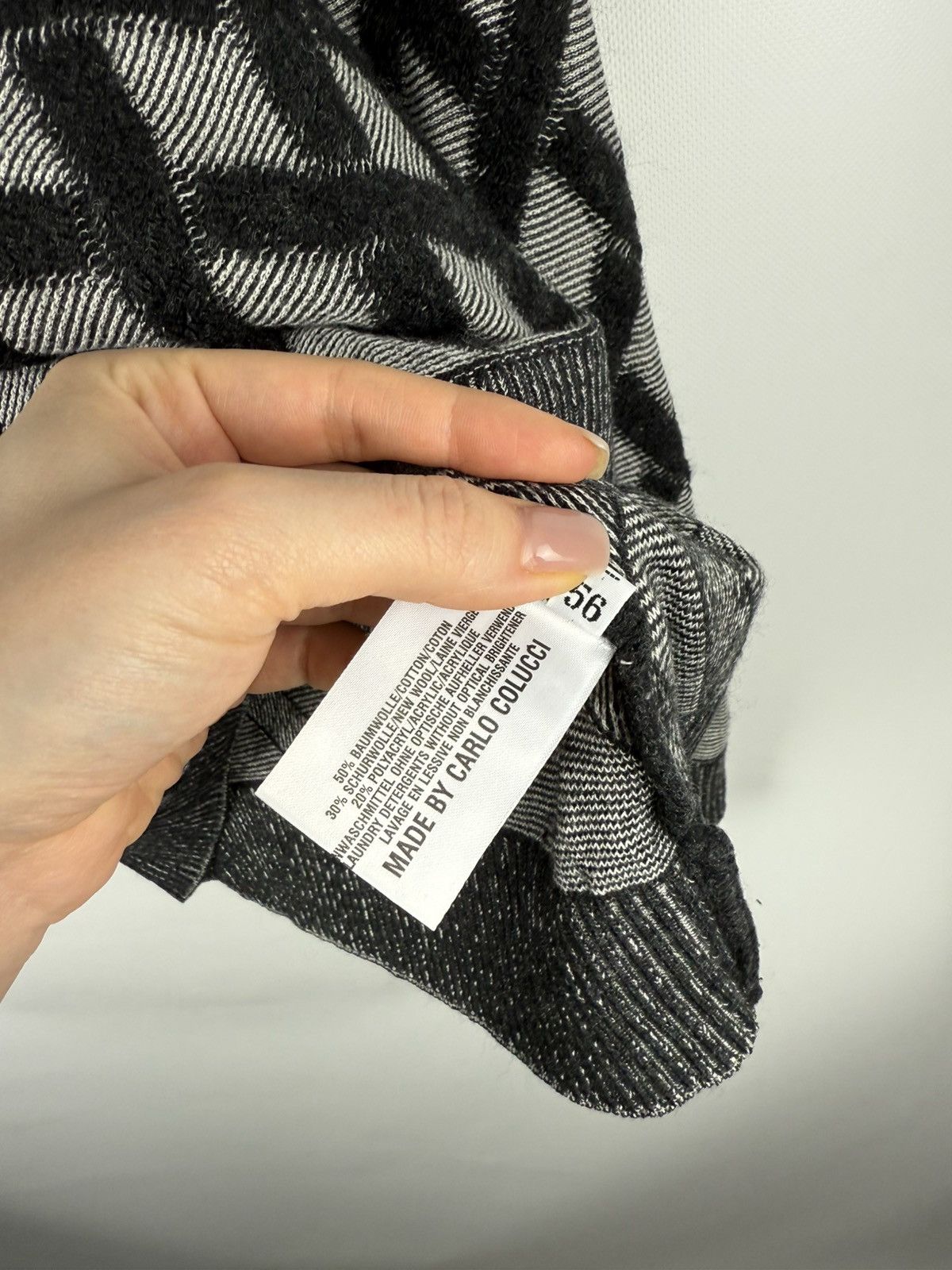 Carlo Colucci Carlo Colucci Cotton Wool Knitted Crewneck Sweater Pullover Size US XL / EU 56 / 4 - 11 Thumbnail