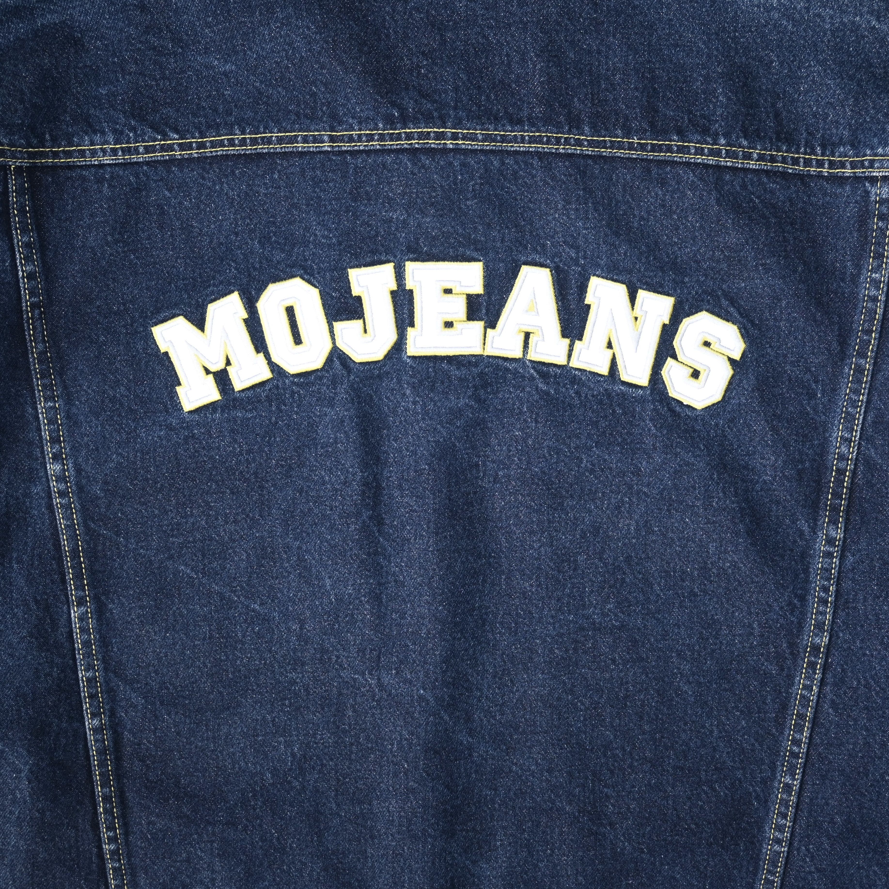 Vintage VTG MO JEANS by Maurice Malone reflective logo denim trucker Size US XXL / EU 58 / 5 - 7 Thumbnail