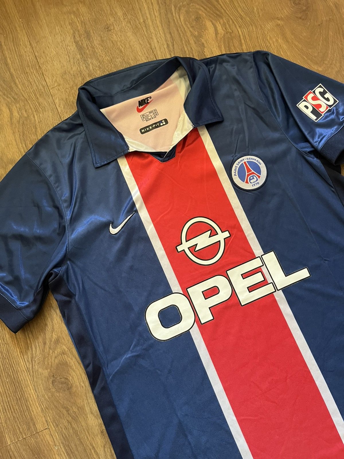 Nike × Vintage Football soccer Psg Opel Nike L Size US L / EU 52-54 / 3 - 2 Thumbnail