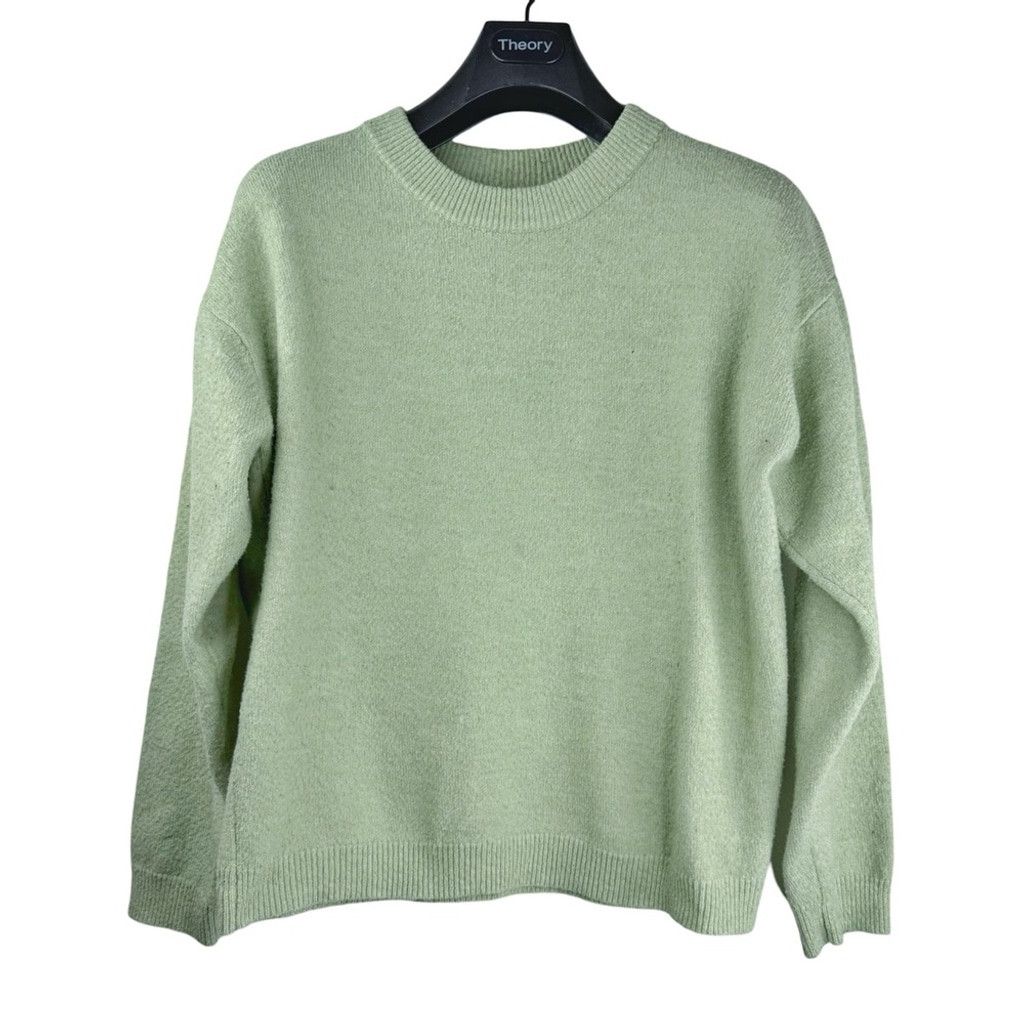 Asos ASOS Women's Muted Lime Green Crew Neck Sweater Minimal 8 Size M / US 6-8 / IT 42-44 - 1 Thumbnail