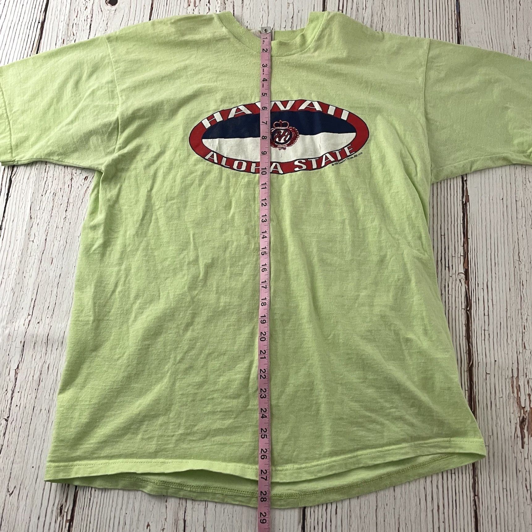 Fruit Of The Loom VINTAGE Fruit of the Loom T-Shirt Mens XL Green Short Sleeve Hawaii Size US XL / EU 56 / 4 - 5 Thumbnail
