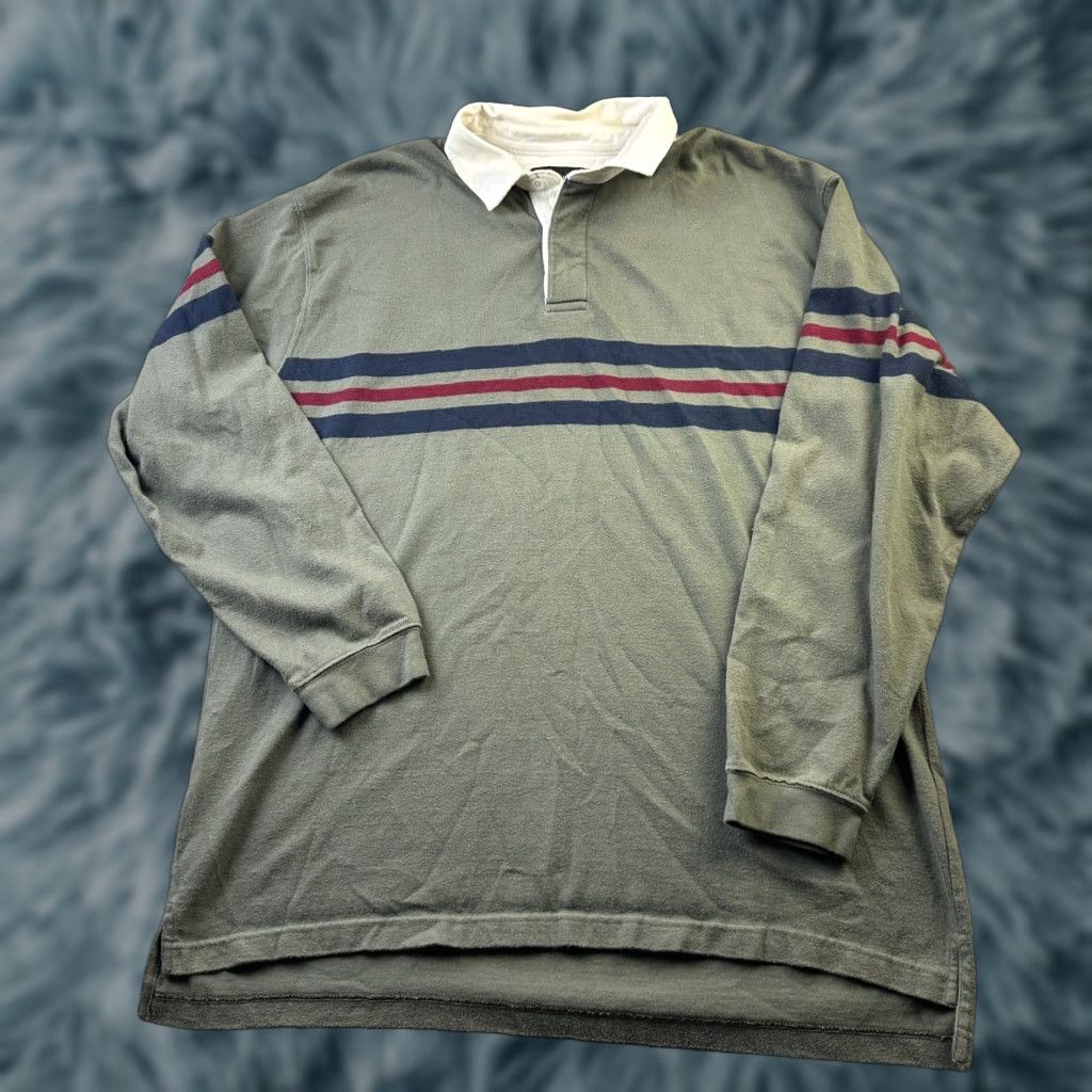 Croft & Barrow VINTAGE Croft & Barrow Rugby Shirt Mens Large Green Y2K Preppy Polo Size US L / EU 52-54 / 3 - 1 Thumbnail