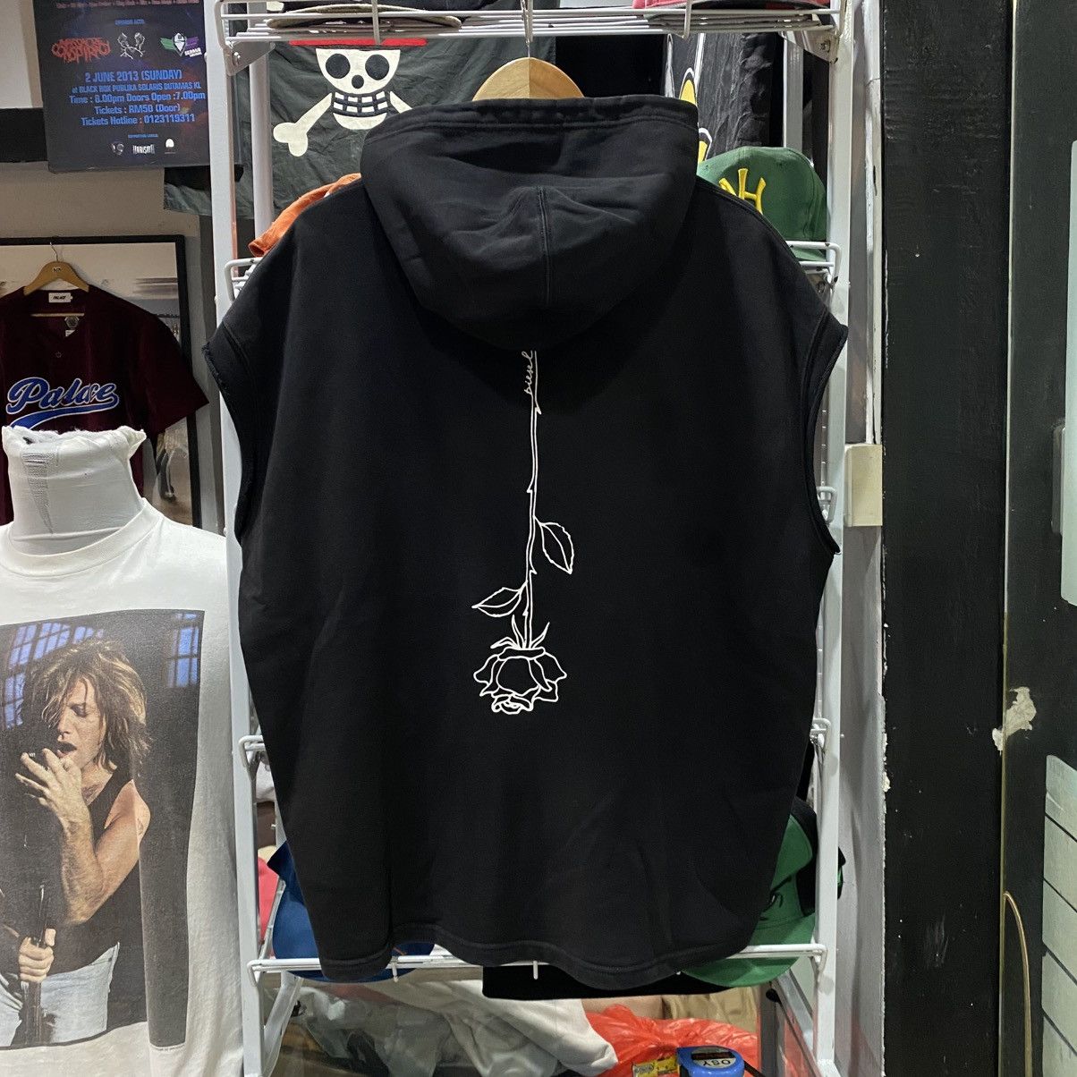 Diesel × Diesel Black Gold Diesel Rose Design Logo Sleeveless Hoodie Size US L / EU 52-54 / 3 - 2 Thumbnail