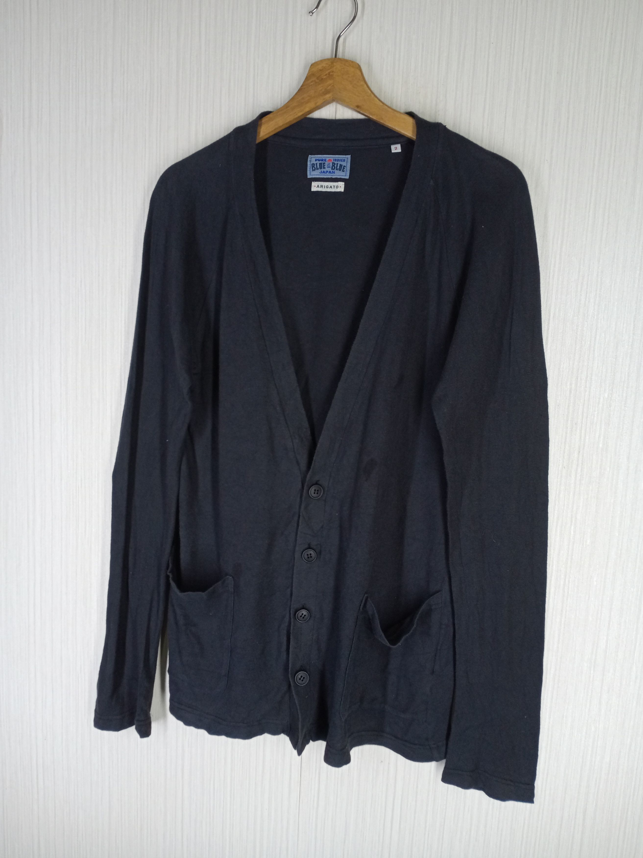 Rare Vintage BLUE BLUE JAPAN ARIGATO Cardigan