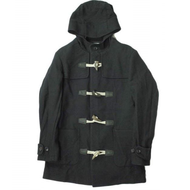 Visvim VISVIM COMMODORE WINDSTOPPER Melton Duffel Coat Black S