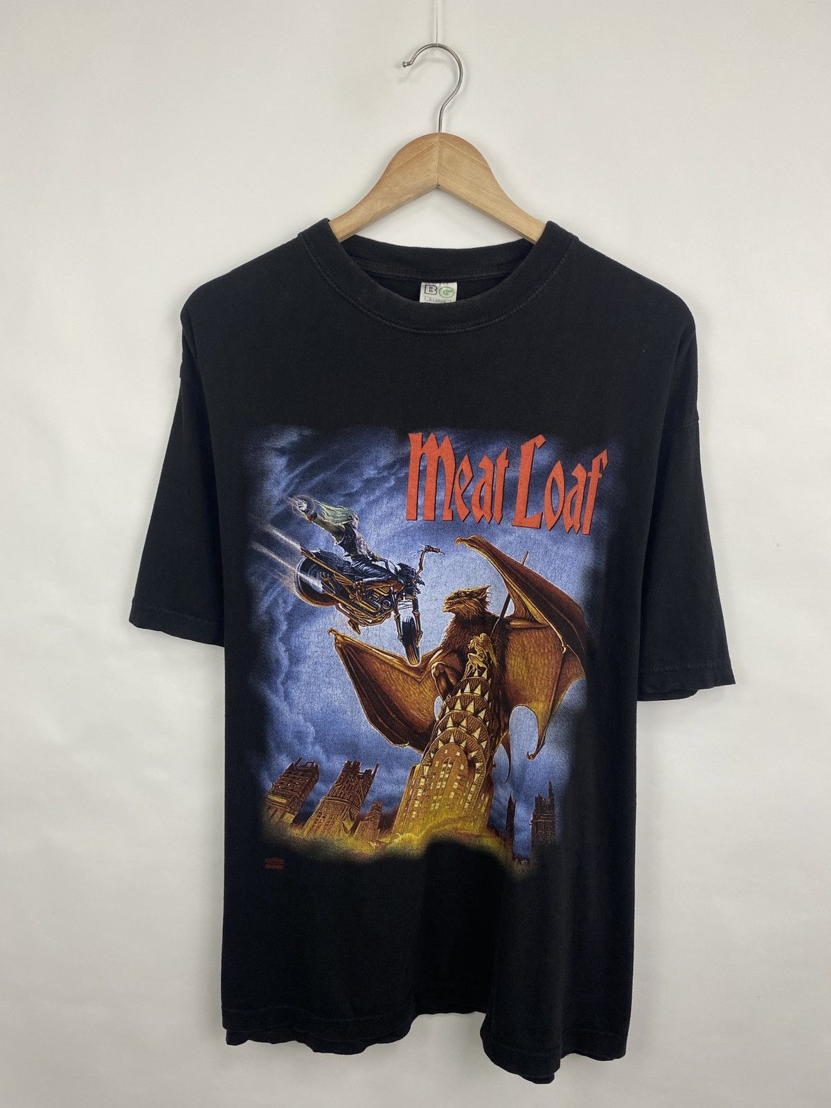 Band Tees 🇺🇸 Vintage 1999 Meat Loaf Europe Tour Rock T-Shirt Rare Retro Size US XL / EU 56 / 4 - 4 Thumbnail
