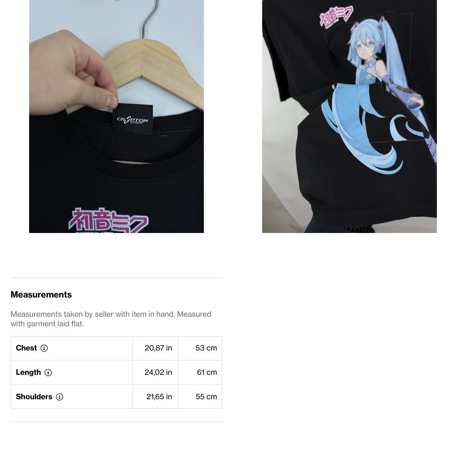 Vintage VINTAGE Hatsune Miku T-Shirt Mens M Black Art by Choocy CFM T-Shirt Size M Size US M / EU 48-50 / 2 - 8 Thumbnail