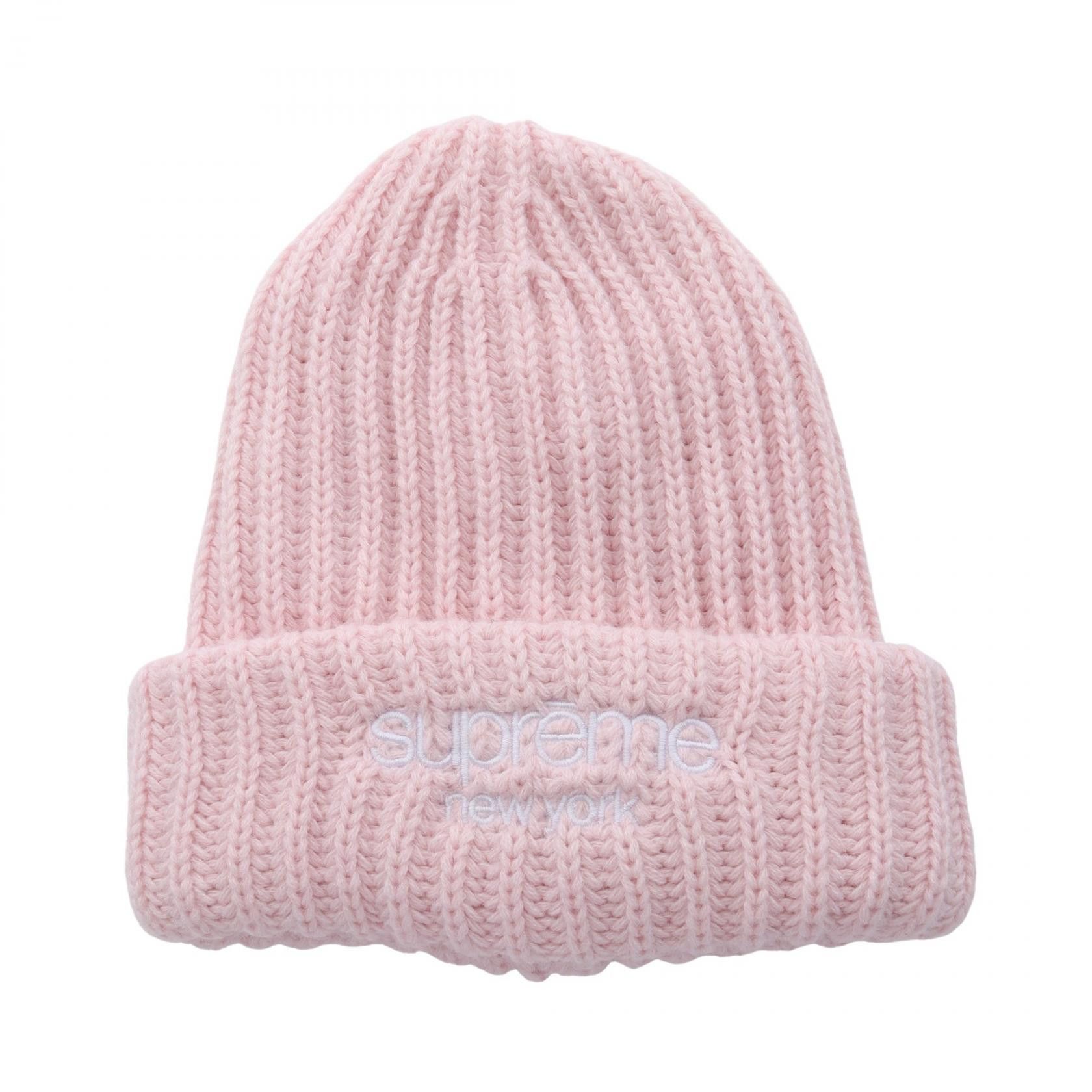 Supreme Supreme Supreme Classic Logo Chunky Ribbed Beanie Knit Cap Plastic / Synthetic Hats DUTY FREE for USA Size ONE SIZE - 1 Thumbnail