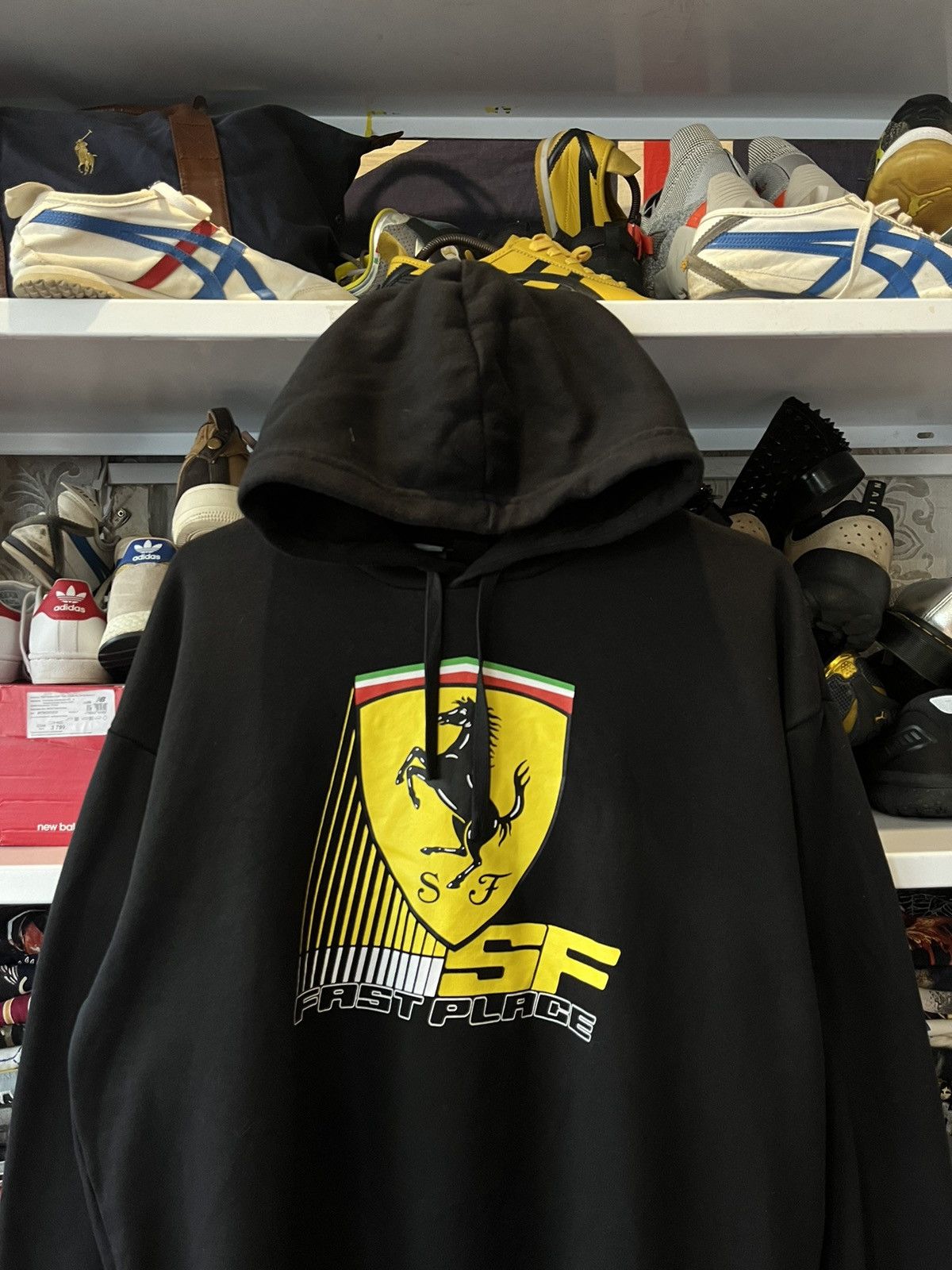 Ferrari Vintage Ferrari Sweatshirt Hoodie Streetwear Rare Y2K Size US L / EU 52-54 / 3 - 3 Thumbnail