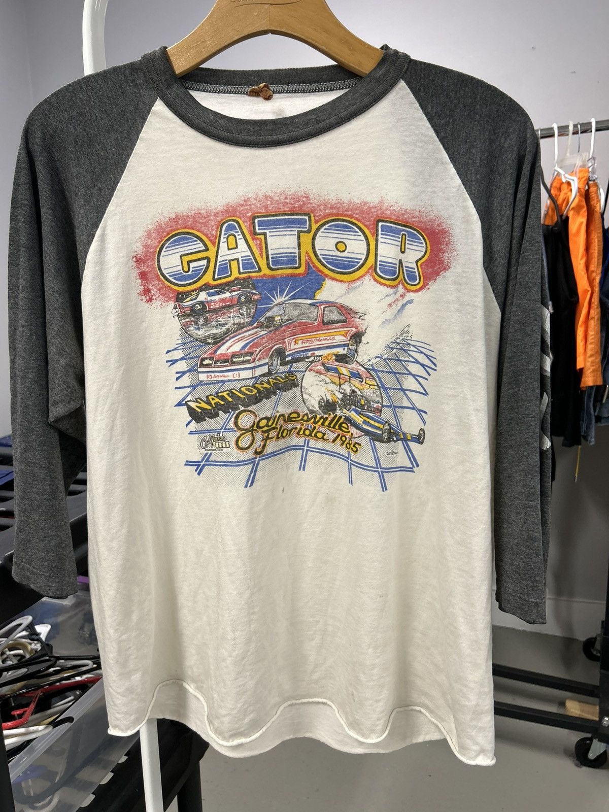 Vintage 80s Gatornationals longsleeve shirt 3/4 sleeve Size US M / EU 48-50 / 2 - 1 Thumbnail