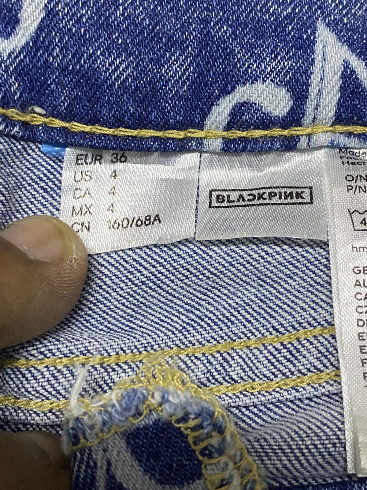 Divided Vintage Japanessed Monogram Blue Faded Wash Flare Jeans Size 28" / US 6 / IT 42 - 12 Thumbnail