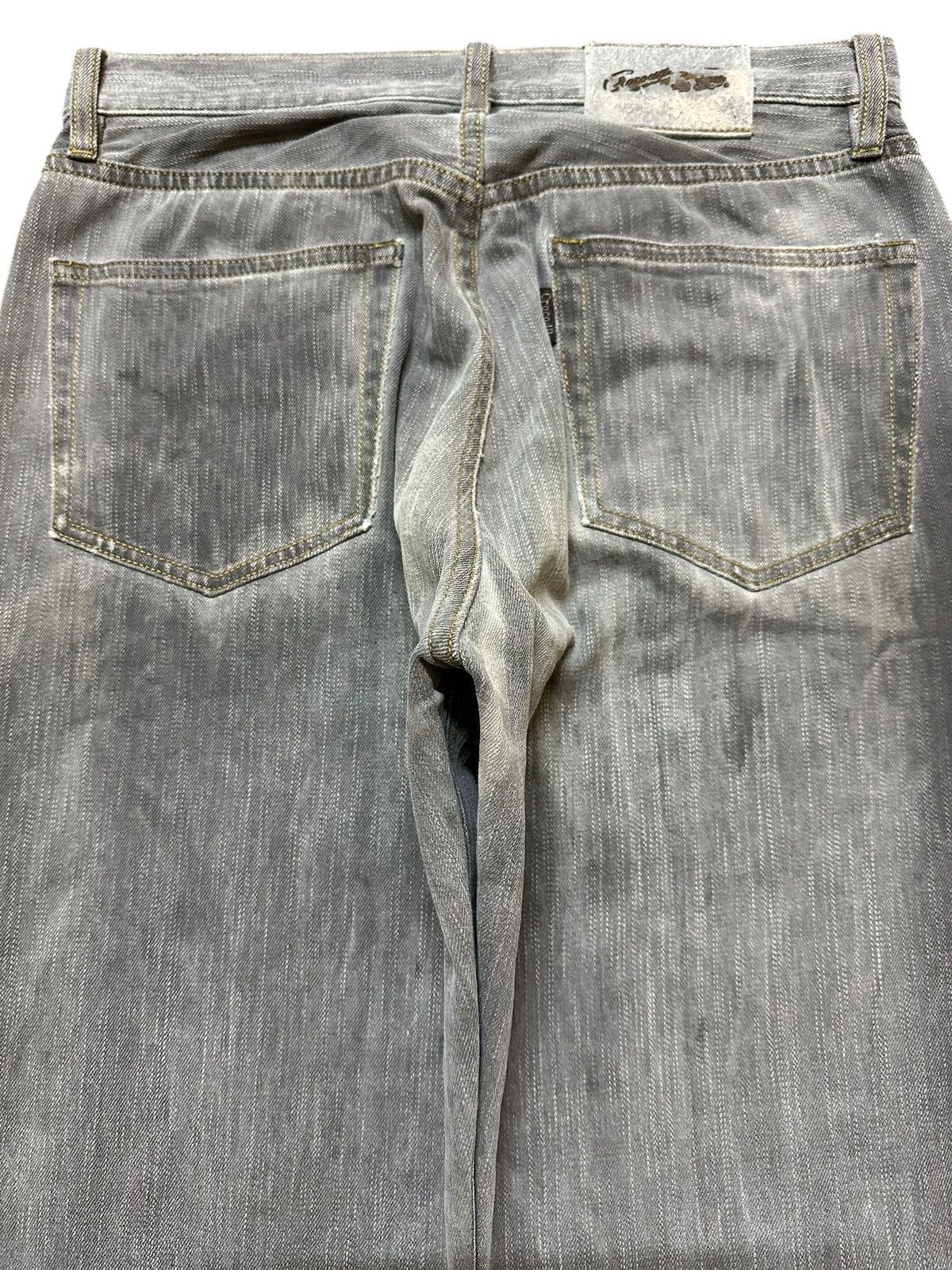 Other Vintage Crocodile Faded Wash Style Distressed Baggy Jeans Size US 30 / EU 46 - 5 Thumbnail