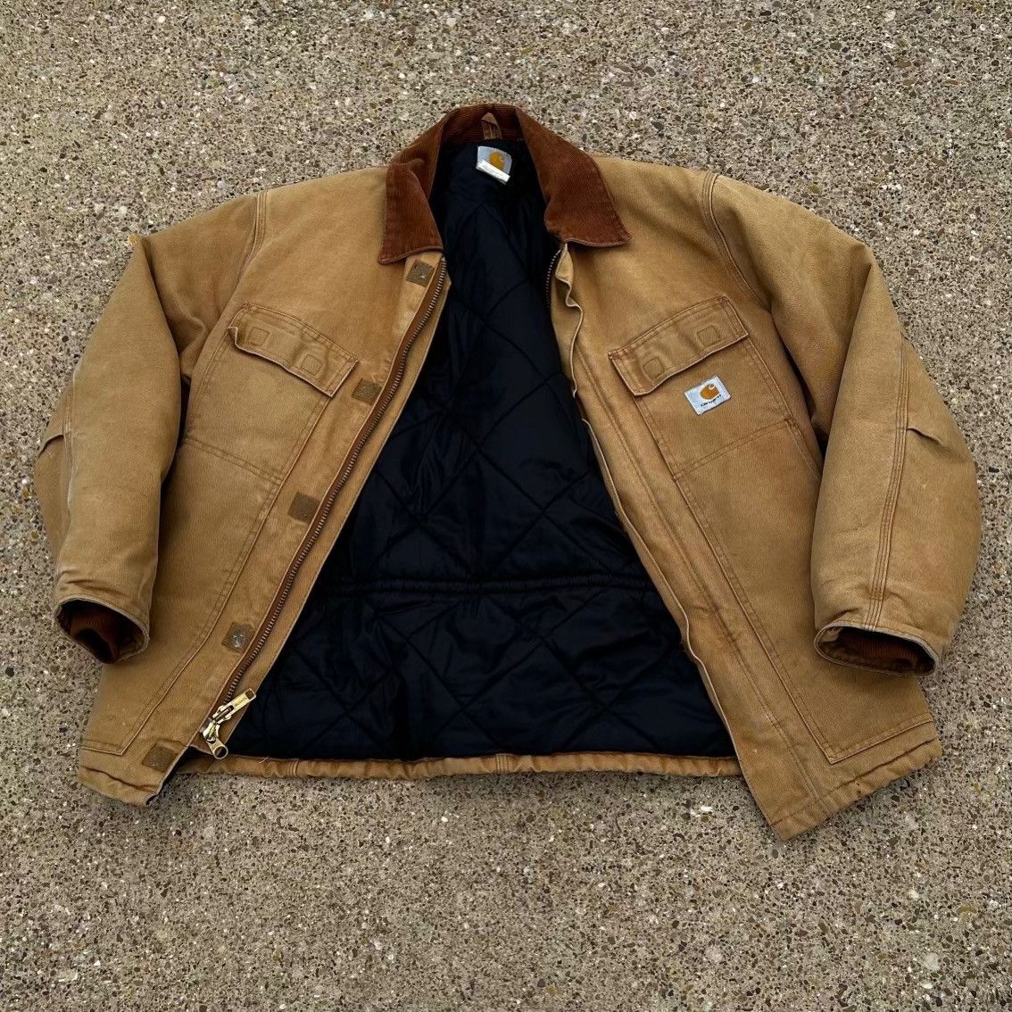 Carhartt Brown Carhartt Work Jacket Size US L / EU 52-54 / 3 - 1 Thumbnail