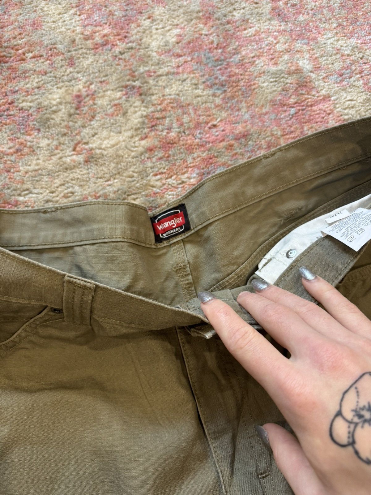 Wrangler Wrangler Workwear Carpenter Painter Cargo Shorts Pocket Army Size US 40 / EU 56 - 4 Thumbnail