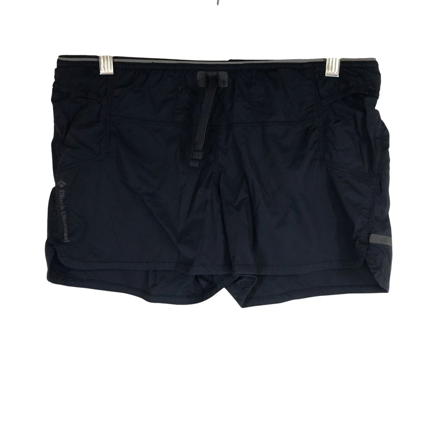 Black Diamond Black Diamond Womens Athletic Shorts XS Black Pockets Drawstring Lightweight Ripstop Size 26" / US 2 / IT 38 - 2 Thumbnail