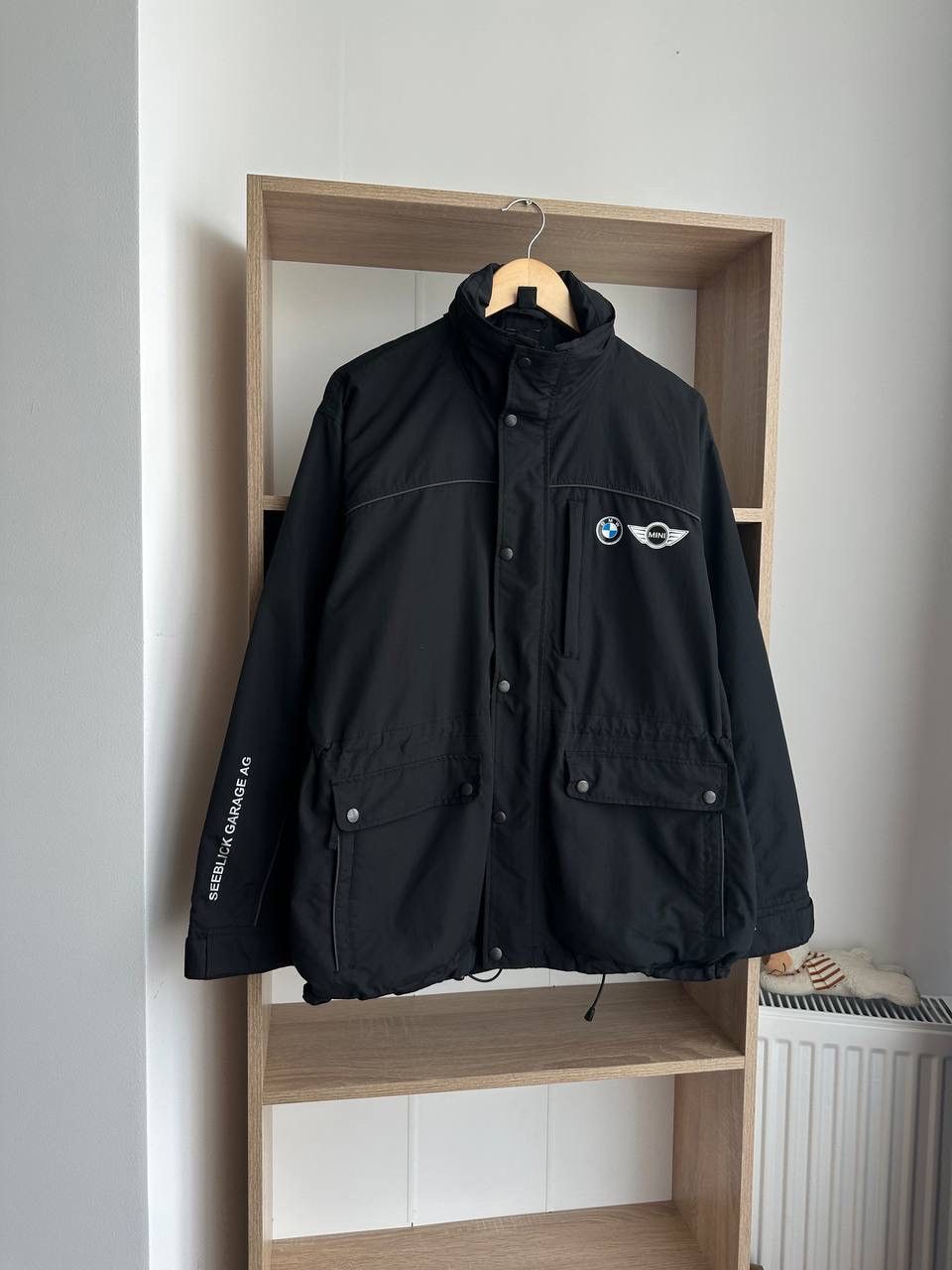 BMW × Vintage Vintage BMW MINI Cooper Black Big Logo Jacket Size US L / EU 52-54 / 3 - 6 Thumbnail