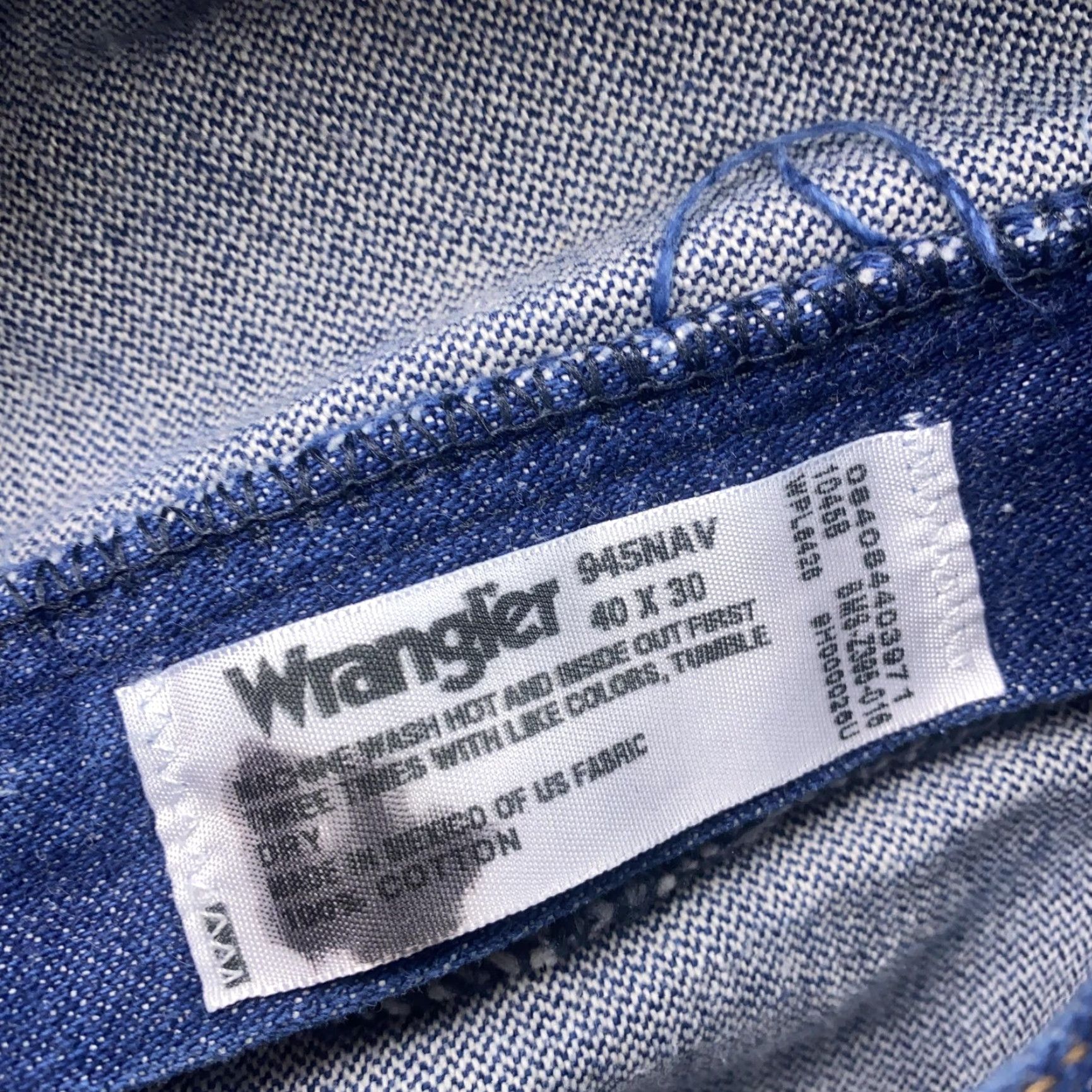 Wrangler Vtg Wrangler Jeans Mens 40x30 Straight Leg Classic Denim Cowboy Western 90s Jeans Mens Blue Solid Five Pocket Wrangler 945NAV Cowboy Mens Size US 40 / EU 56 - 7 Thumbnail
