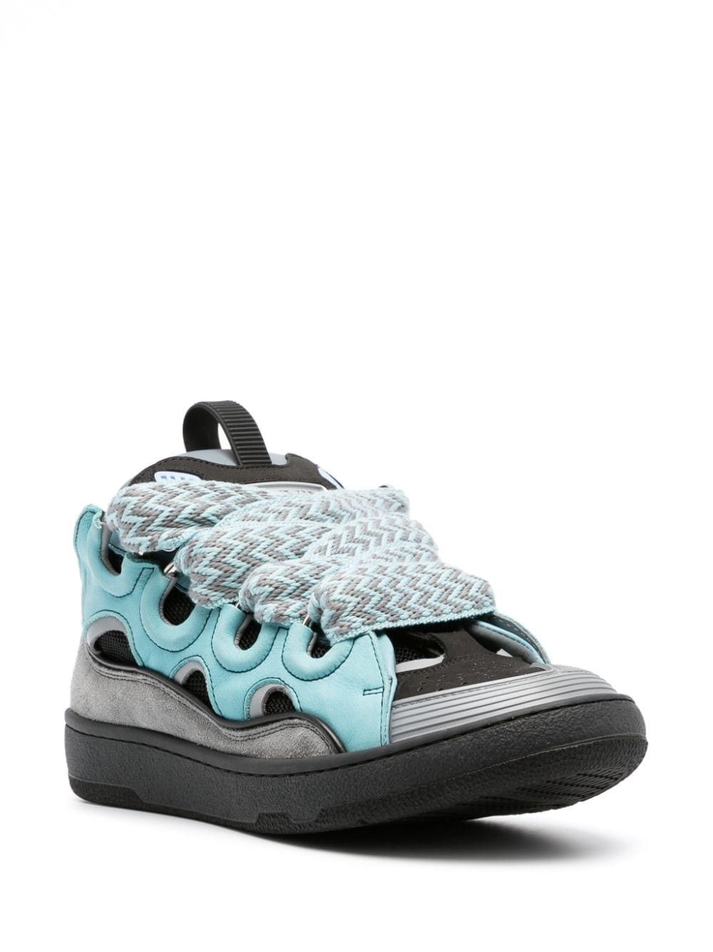Lanvin oc11z0325 Curb Low Top Sneakers in Multicolor Size US 6.5 / EU 39-40 - 2 Thumbnail
