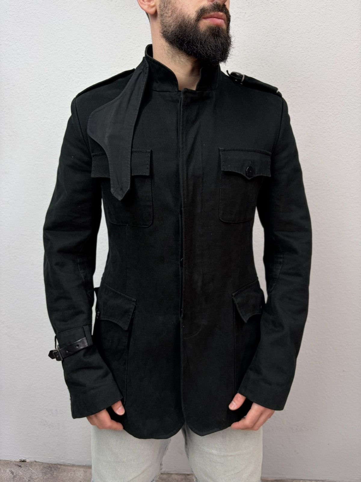Andrew Mackenzie Andrew Mackenzie Napoleon Jacket Black Military Field Coat Size US M / EU 48-50 / 2 - 3 Thumbnail
