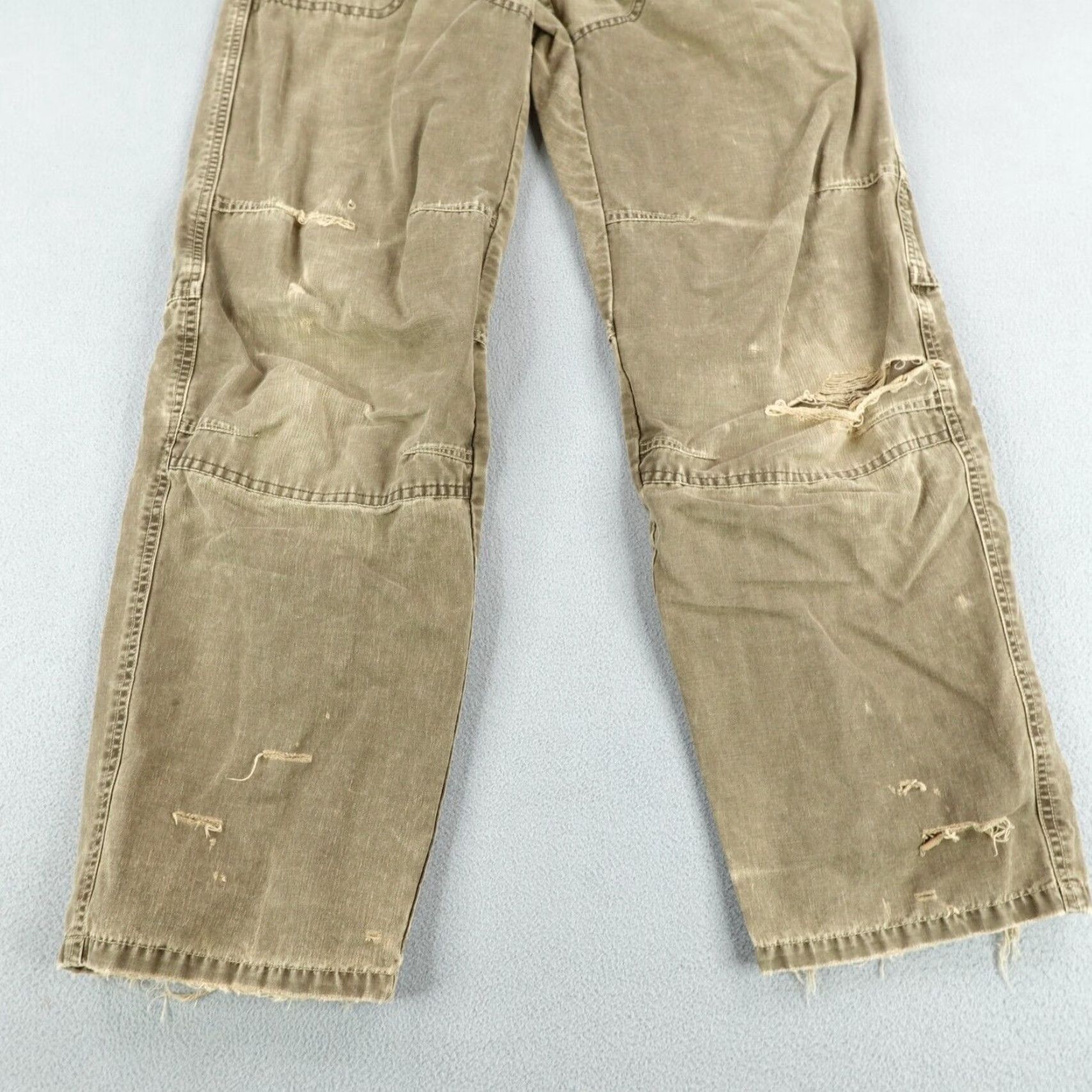 Vintage Kuhl Pants Mens 30x30 Cargo Canvas Brown Distressed Grunge Work Hiking 30x30 Mens Brown Cargo Pants 90s Grunge Theme Mens Size US 30 / EU 46 - 3 Thumbnail