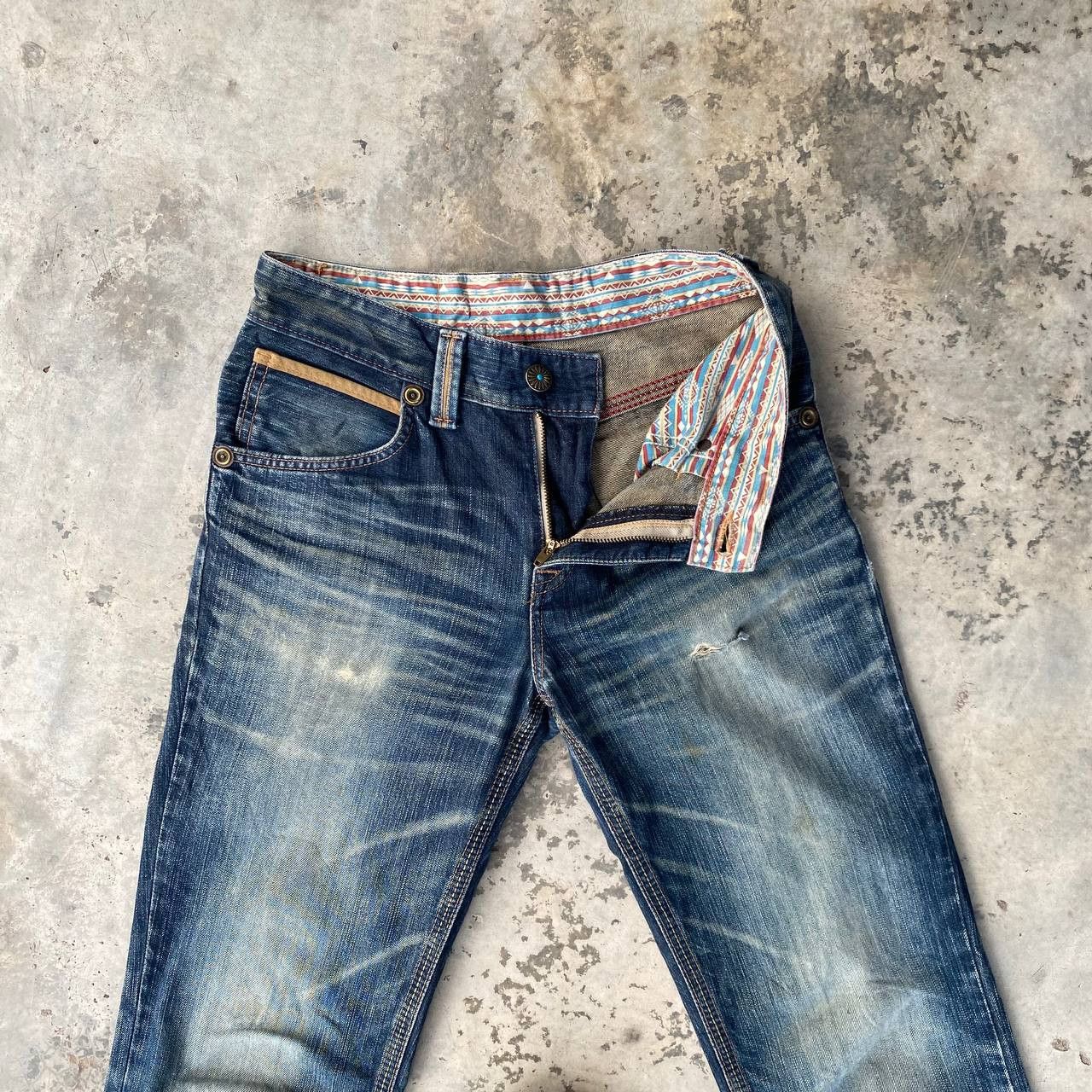 Edwin × Vintage FLARED✅VINTAGE EDWIN EXCLUSIVE BOOT CUT DISTRESSED DAMAGED Size US 29 - 9 Thumbnail
