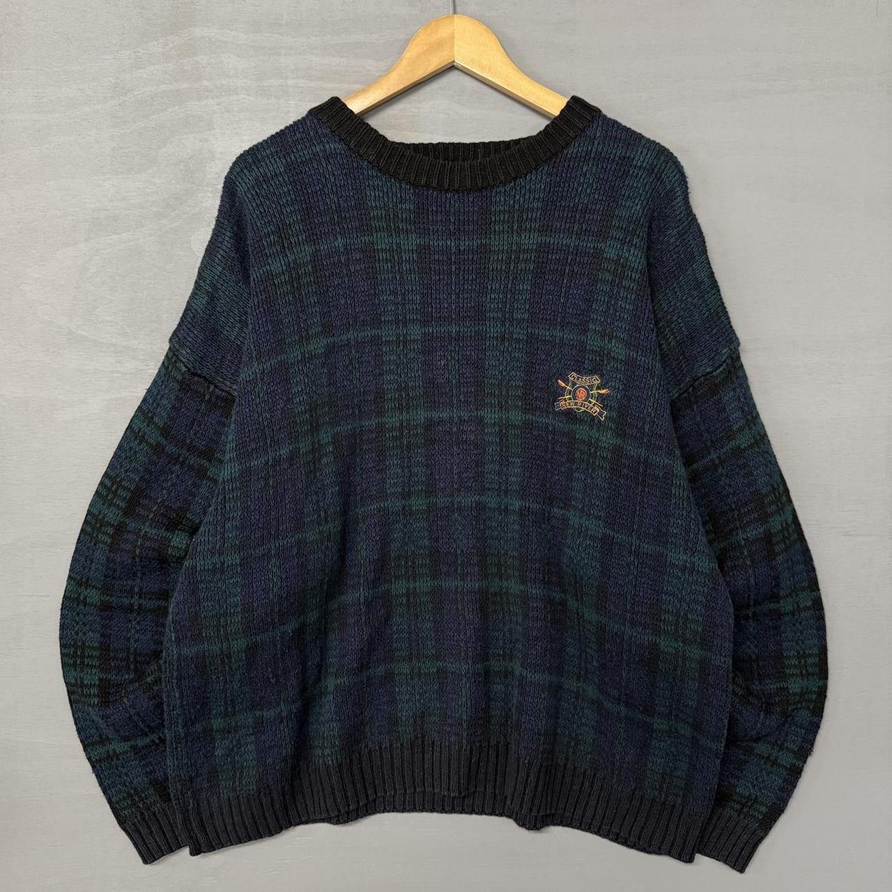 Vintage Vintage New River Plaid Chunky Golf Sweater Men’s XL Size US XL / EU 56 / 4 - 1 Thumbnail