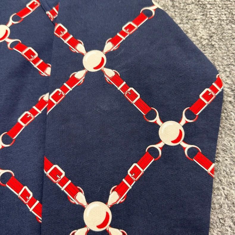 Hermes Hermes Chain printed navy blue sweatshirt 2503-Nextarrow Size XS / US 0-2 / IT 36-38 - 4 Thumbnail