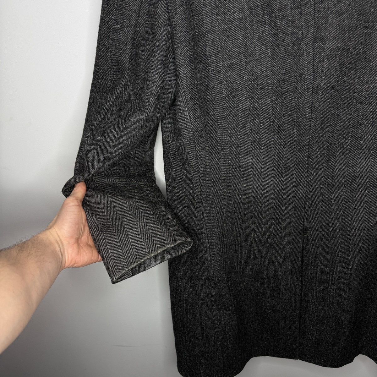 Hackett × Loro Piana Hackett London Loro Piana Wool Coat Jacket Brioni Gray Size US L / EU 52-54 / 3 - 10 Thumbnail