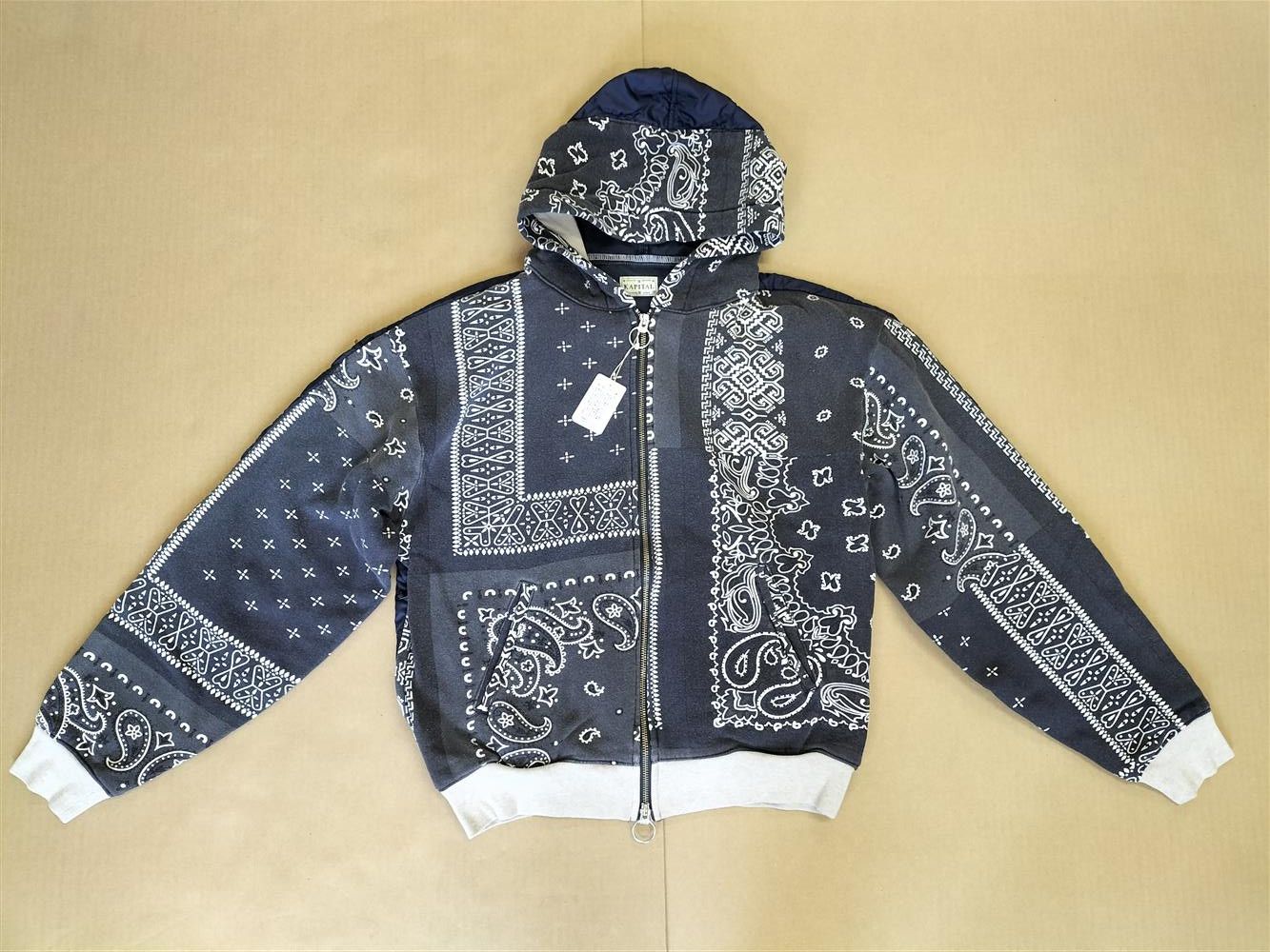 Kapital KAPITAL FLEECE BANDANA PRINT BIVOUAC HOODED SWEATSHIRT SZ 3 Size US L / EU 52-54 / 3 - 16 Thumbnail