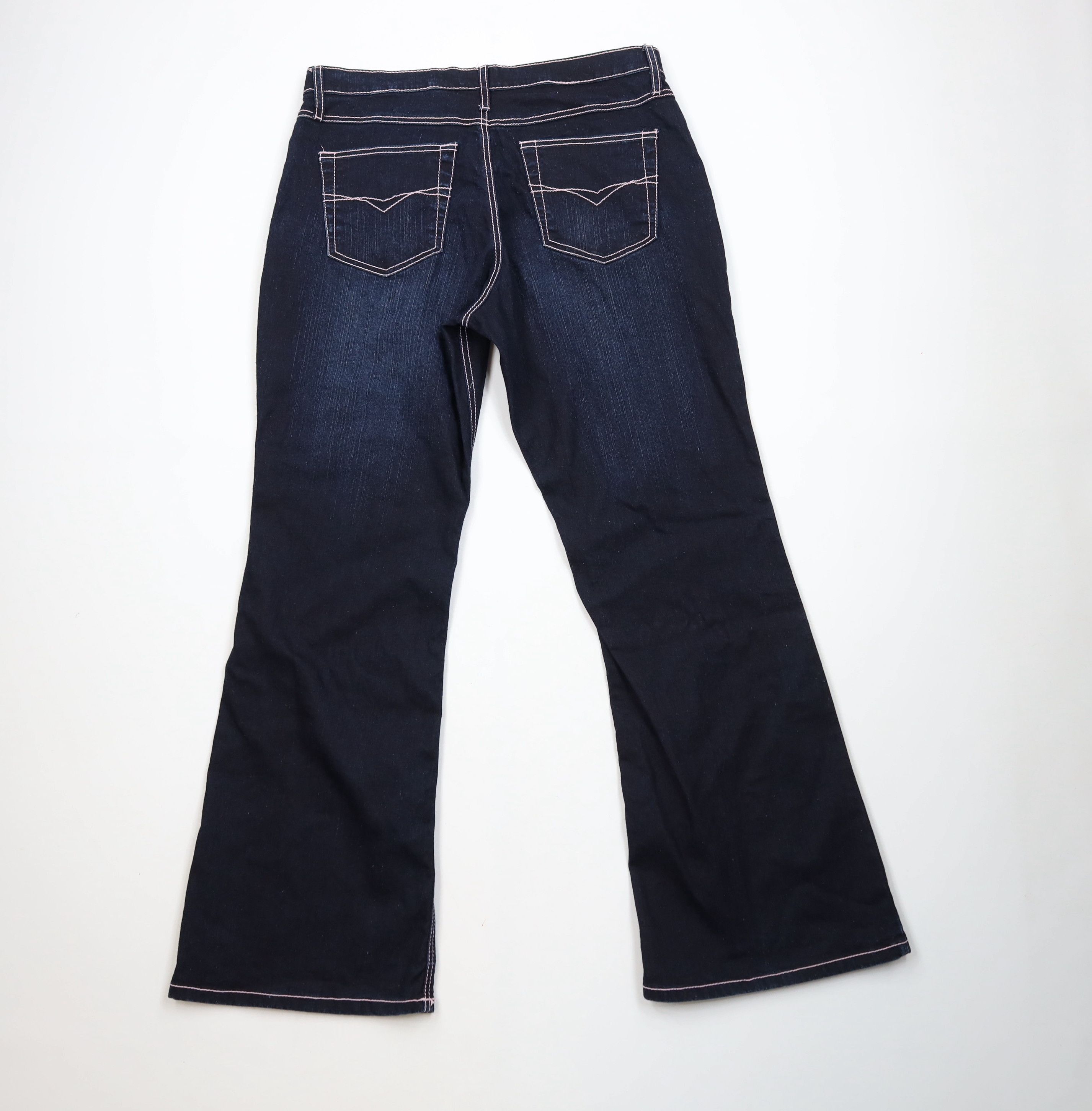 Vintage Vintage 90s Y2K Babydoll Stretch Flared Wide Leg Jeans Size 38" / US 16 / IT 52 - 8 Thumbnail