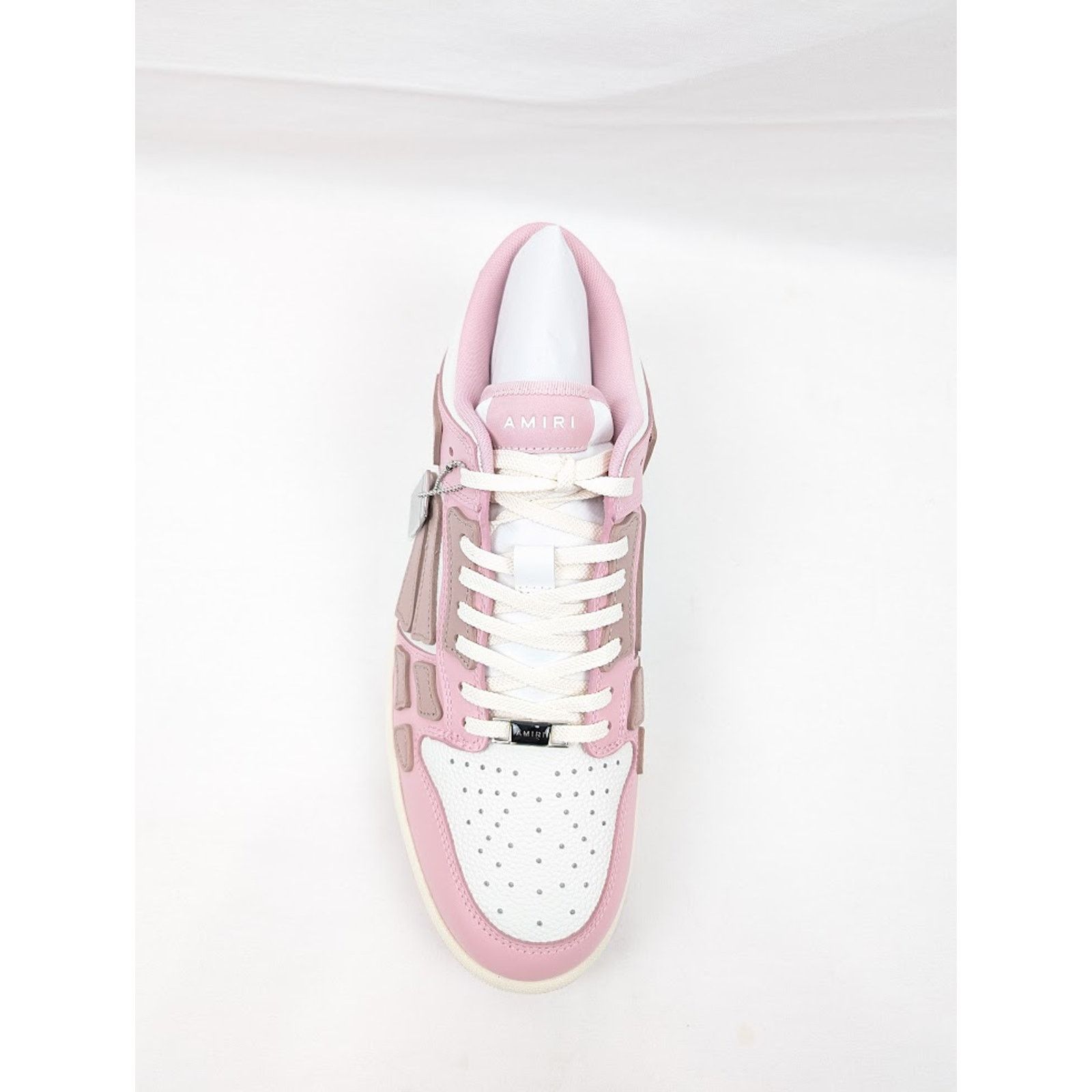 Amiri o1rshd1 Skelton Low-Top Sneakers in Rose Pink/White Size US 13 / EU 46 - 9 Thumbnail