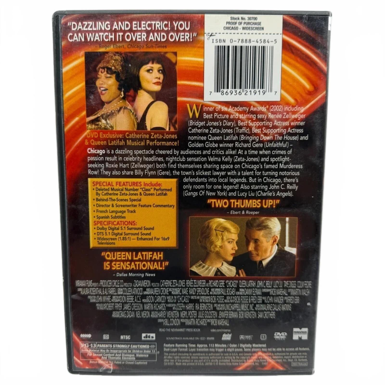 Other Chicago (2002) - DVD Movie - Musical Crime Size ONE SIZE - 2 Thumbnail