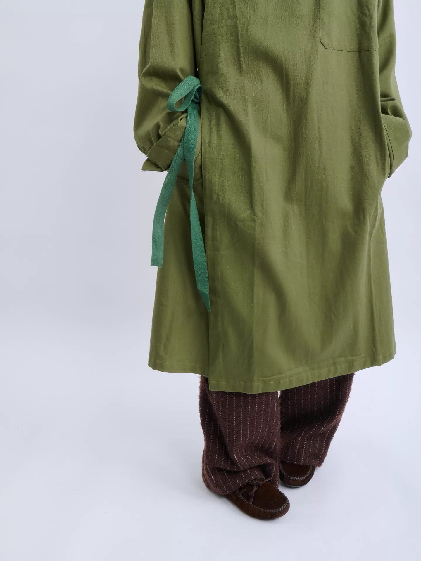 Other British Army 60s Wartime Nurse Waist-Tie Gown Deadstock M Size US M / EU 48-50 / 2 - 7 Thumbnail