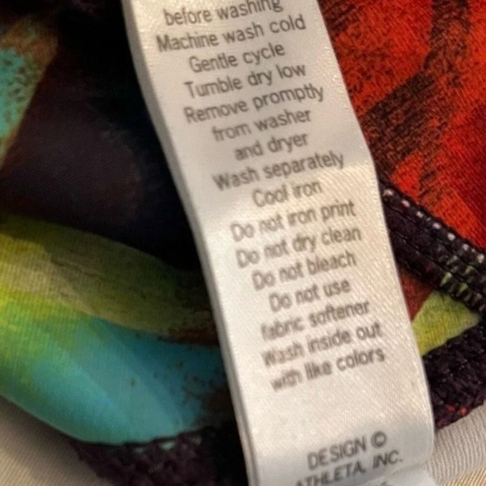 Athleta Athleta multi color leggings, size small petite Size 27" / US 4 / IT 40 - 6 Thumbnail