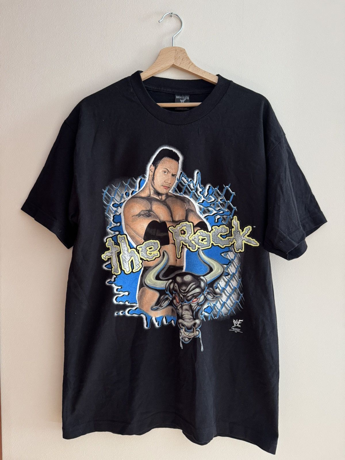 Vintage 1999 The Rock WWE Vintage T-shirt Size US XL / EU 56 / 4 - 1 Thumbnail