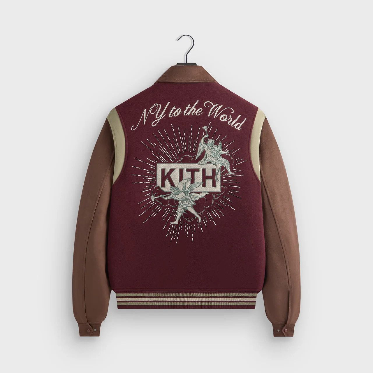 Kith Kith Wool & Microsuede Varsity Jacket Size US M / EU 48-50 / 2 - 1 Thumbnail