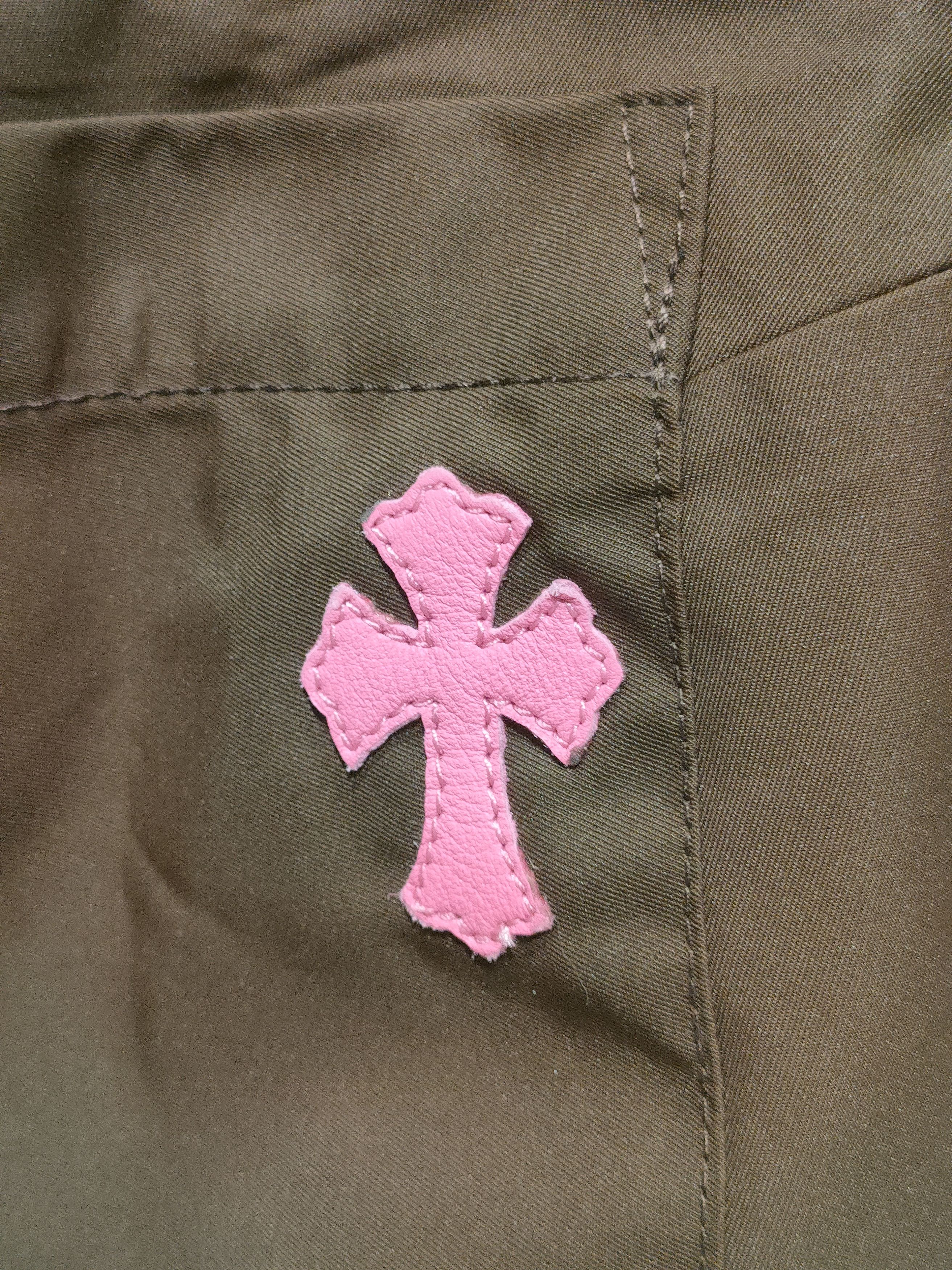 Chrome Hearts Chrome Hearts Pink Patch Nylon Brown Short Sleeve Shirt Size S / US 4 / IT 40 - 6 Thumbnail