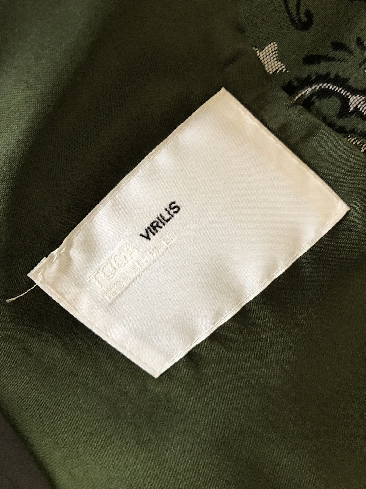 2022／　TOGA VIRILIS Paisley Jacquard Coat Toga Virilis Archives Paisley Jacquard Coat (Green)